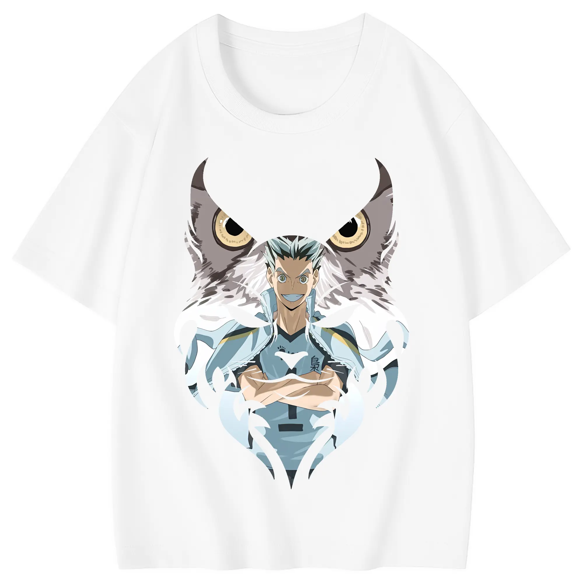 ハイキュー!! グッズ,木兎光太郎 - 綿100％ キッズTシャツ ・ フロントプリント ・ 快適 通気性 ・ スポーツ カジュアル 散歩用