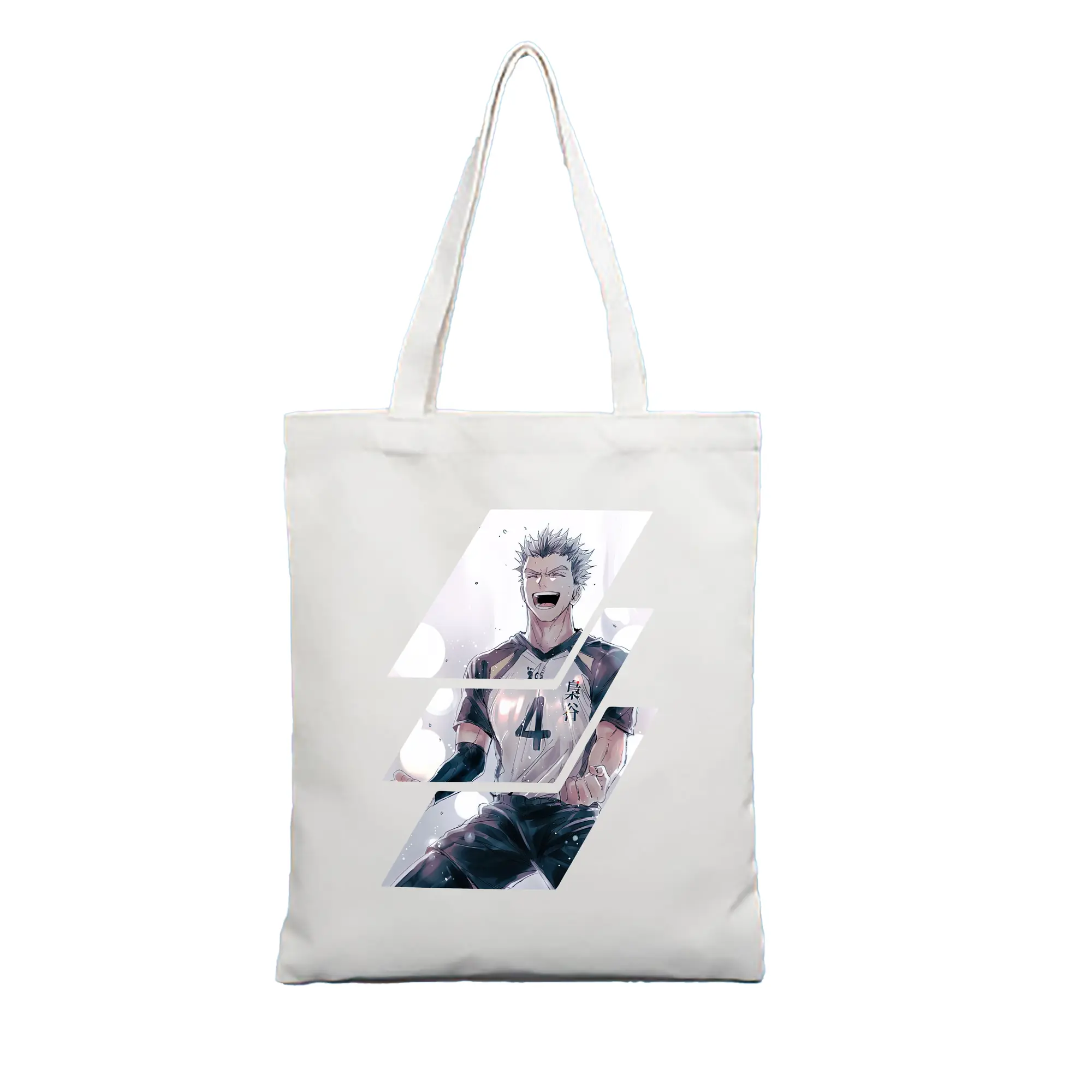 ハイキュー!! グッズ,木兎光太郎 - 縦型キャンバス手提げバッグ（トートバッグ） ・ キャンバス素材 ・ ショッピング用 ・ 軽量 丈夫 お手入れ簡単