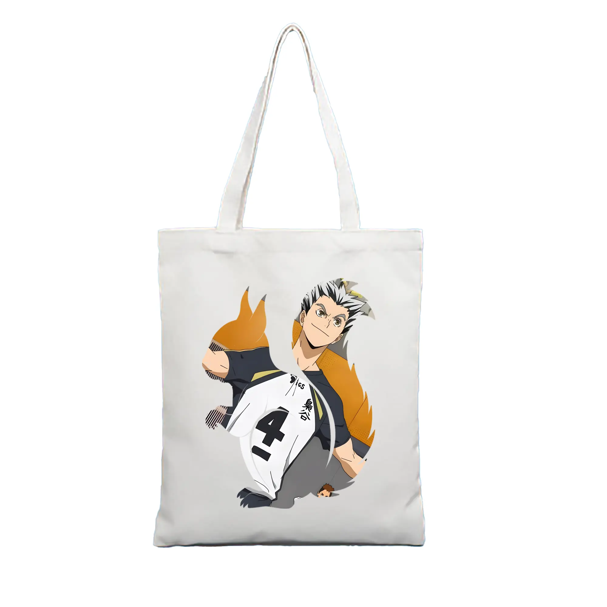 ハイキュー!! グッズ,木兎光太郎 - 縦型キャンバス手提げバッグ（トートバッグ） ・ キャンバス素材 ・ ショッピング用 ・ 軽量 丈夫 お手入れ簡単