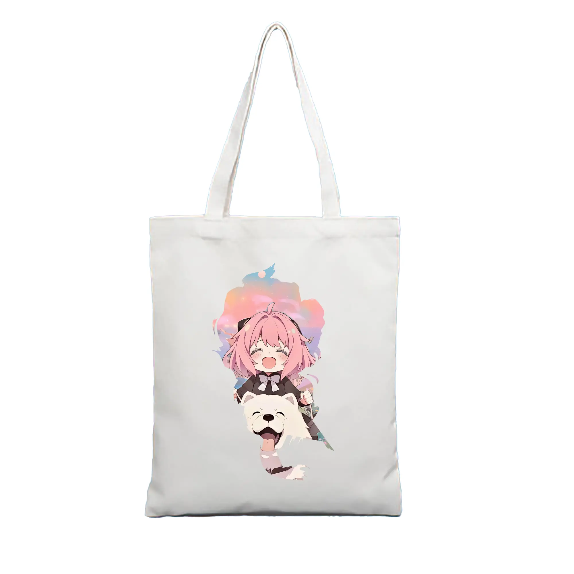 スパイファミリー グッズ,アーニャ・フォージャー（Anya Forger） - 縦型キャンバス手提げバッグ（トートバッグ） ・ キャンバス素材 ・ ショッピング用 ・ 軽量 丈夫 お手入れ簡単