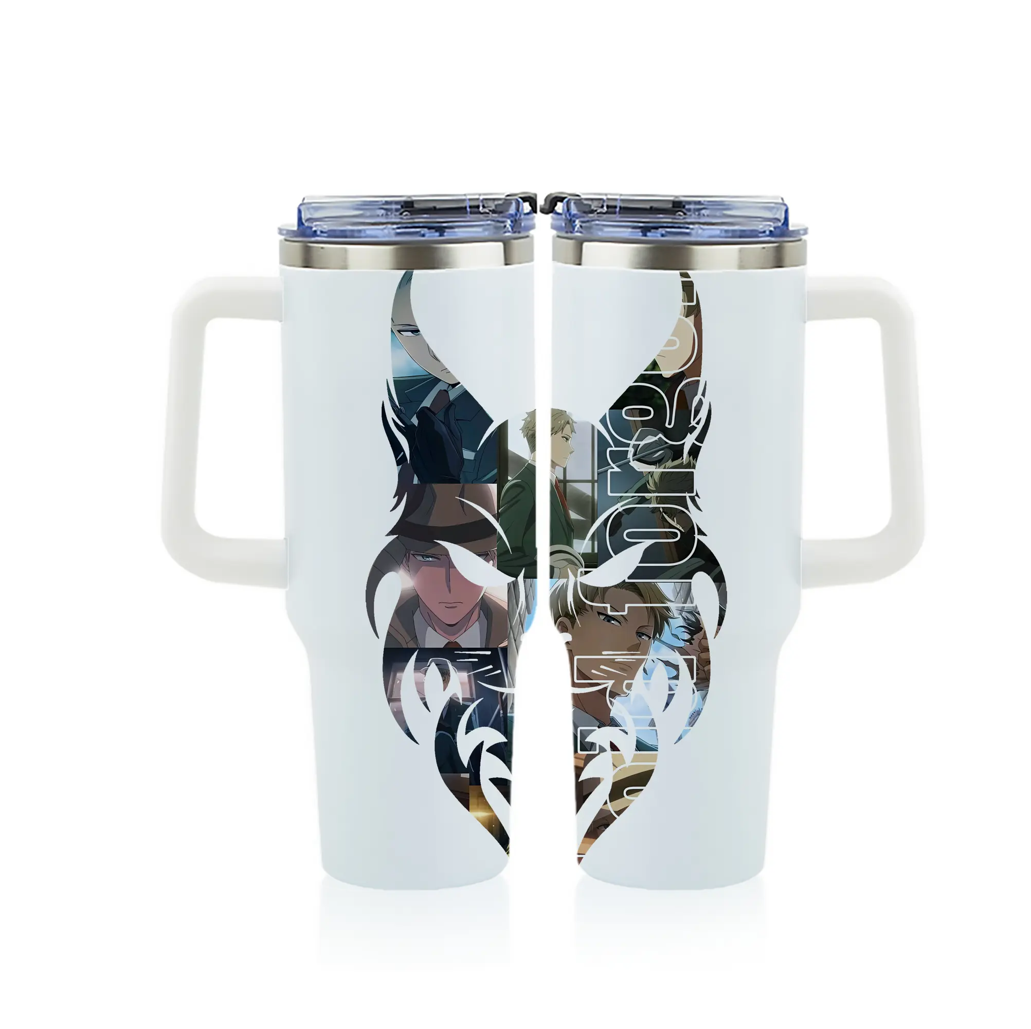 スパイファミリー グッズ,ロイド・フォージャー（Loid Forger） - 1200mL フルプリント車用タンブラー ・ 304ステンレス 内側 ・ 201ステンレス 外側 ・ 保温 保冷 ・ 通勤 ドライブ アウトドア用