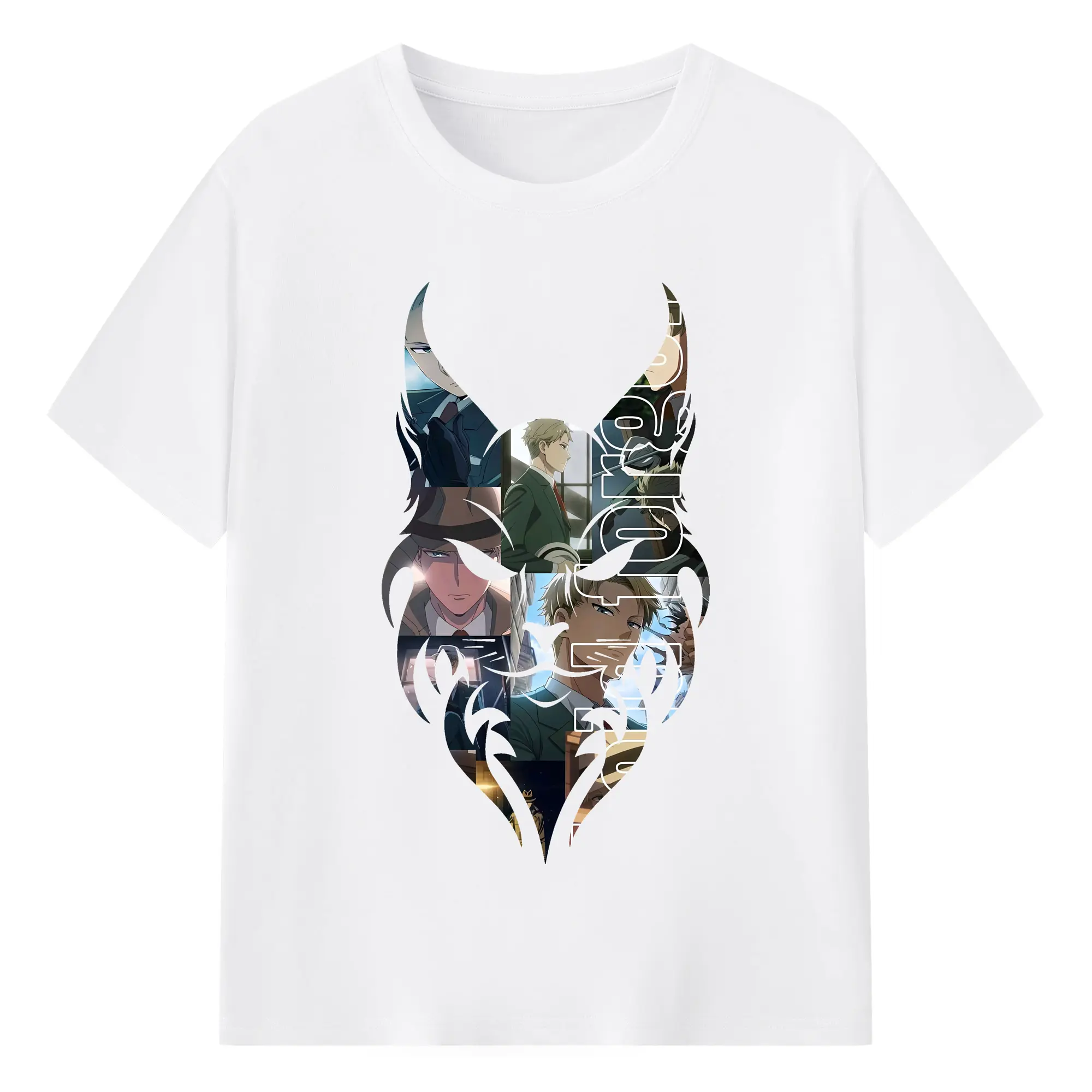 スパイファミリー グッズ,ロイド・フォージャー（Loid Forger） - 綿100％ 半袖Tシャツ ・ フロントプリント ・ 快適 通気性 ・ 日常使い 散歩 スポーツ用