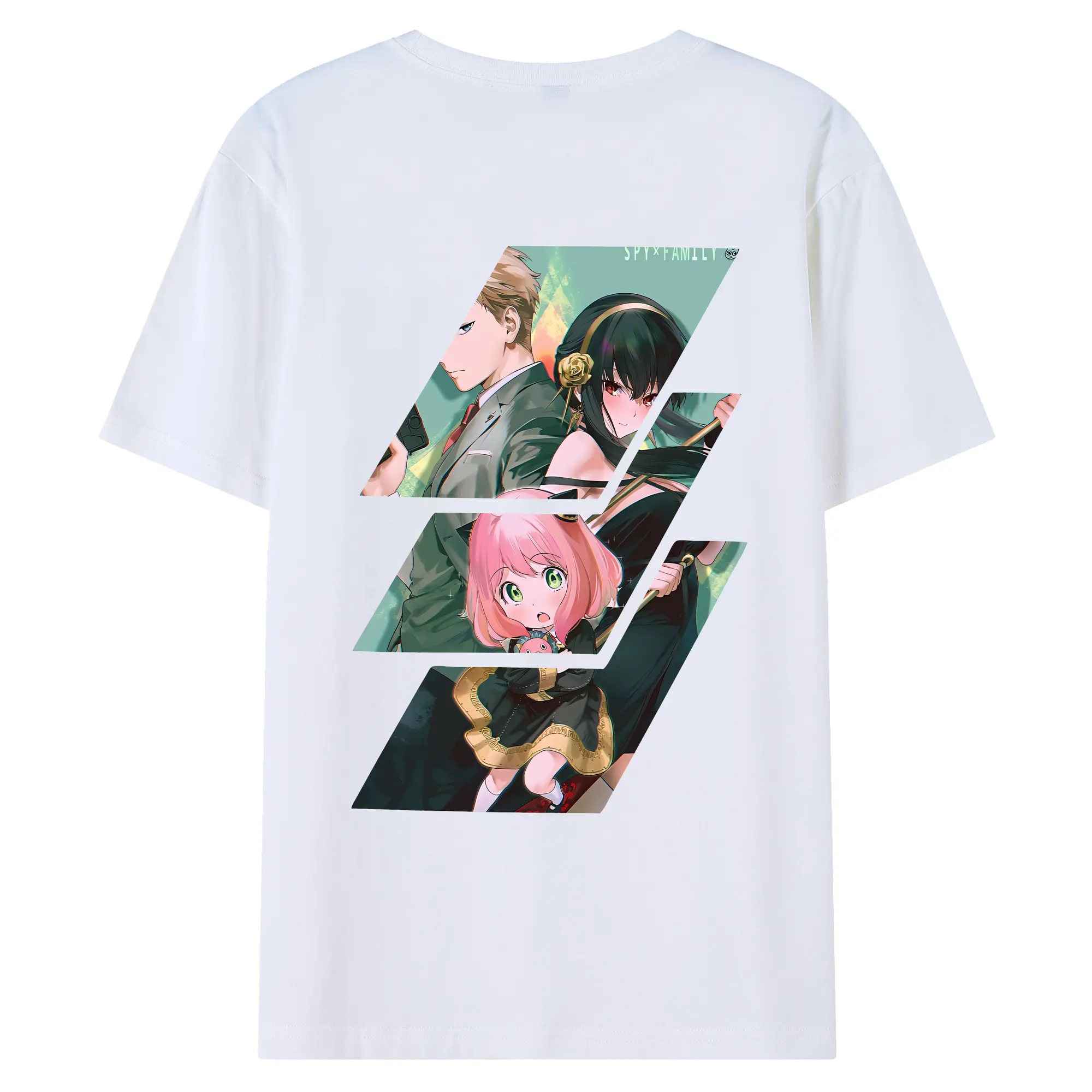 スパイファミリー グッズ,ロイド・フォージャー（Loid Forger） - 綿100％ 半袖Tシャツ ・ バックプリント ・ 快適 通気性 ・ 日常使い 散歩 スポーツ用