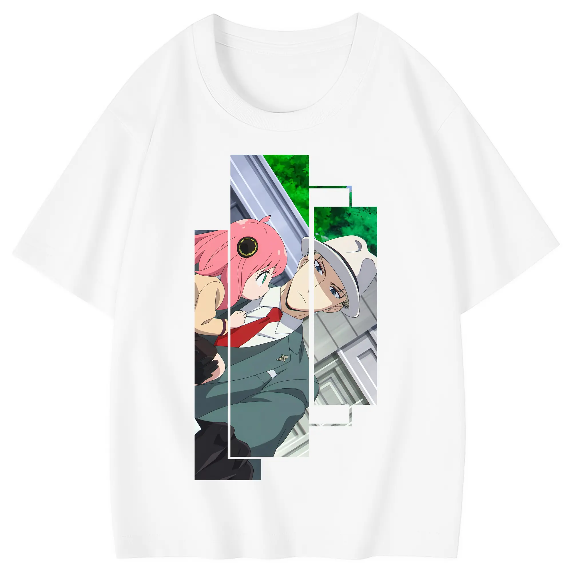 スパイファミリー グッズ,ロイド・フォージャー（Loid Forger） - 綿100％ キッズTシャツ ・ フロントプリント ・ 快適 通気性 ・ スポーツ カジュアル 散歩用