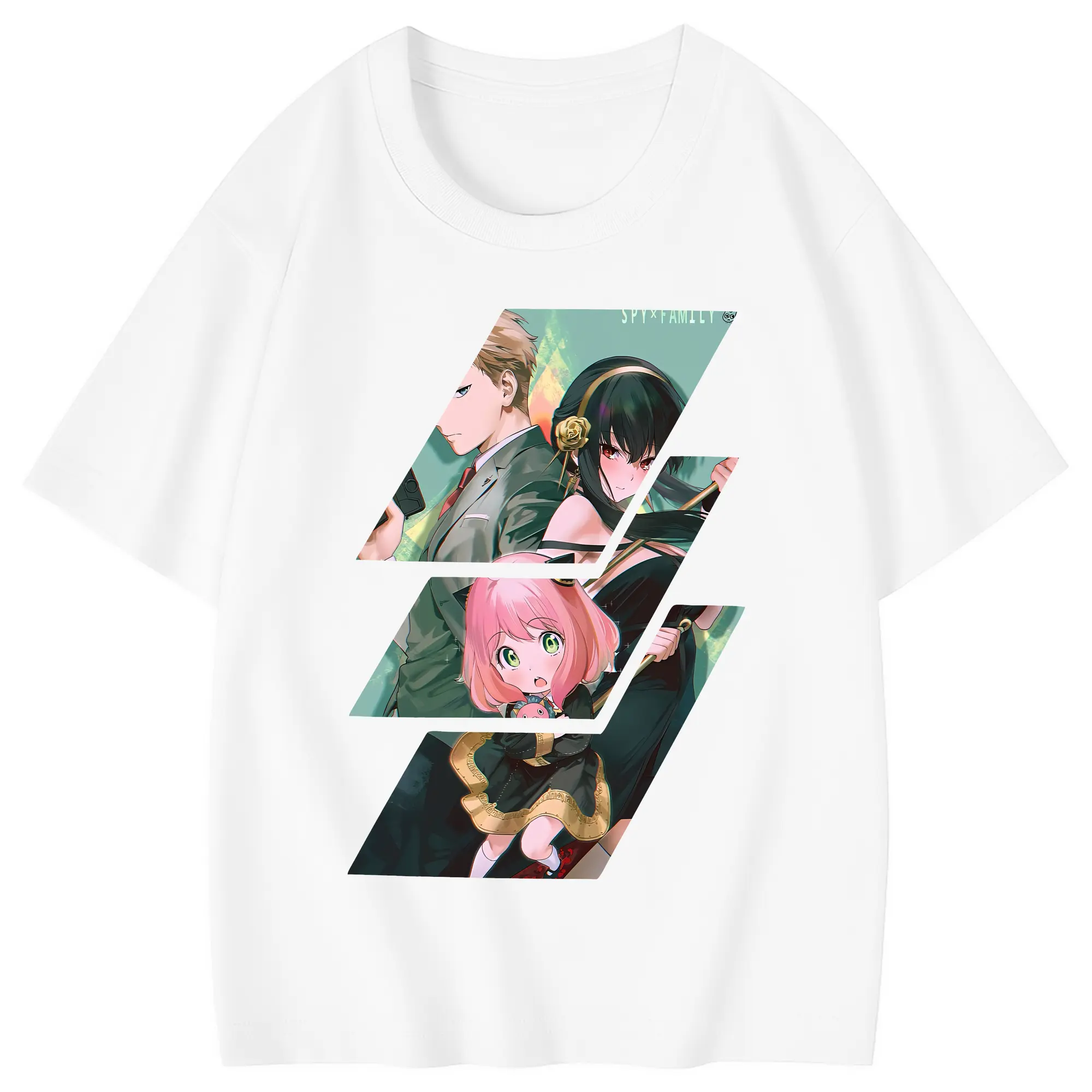 スパイファミリー グッズ,ロイド・フォージャー（Loid Forger） - 綿100％ キッズTシャツ ・ フロントプリント ・ 快適 通気性 ・ スポーツ カジュアル 散歩用
