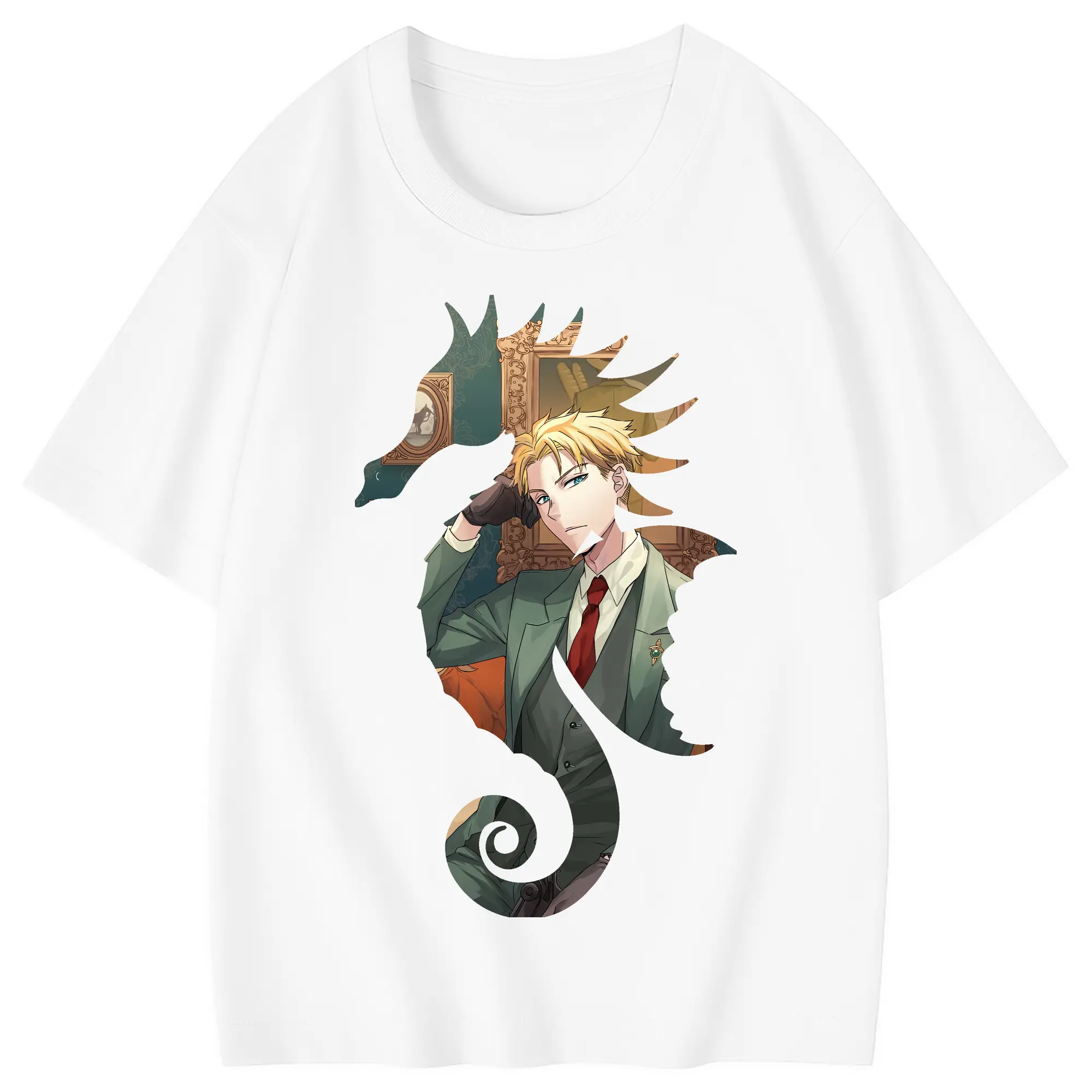 スパイファミリー グッズ,ロイド・フォージャー（Loid Forger） - 綿100％ キッズTシャツ ・ フロントプリント ・ 快適 通気性 ・ スポーツ カジュアル 散歩用