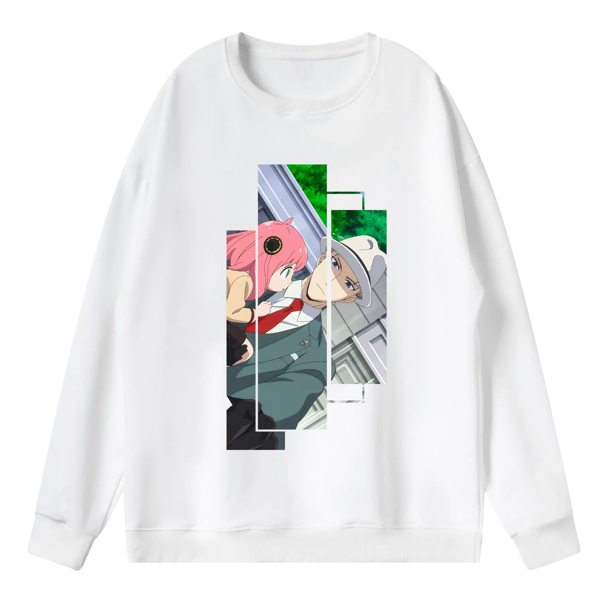 スパイファミリー グッズ,ロイド・フォージャー（Loid Forger） - 薄手 クルーネック スウェット 裏毛260g · ポリエステル 春秋向け カジュアル 男女兼用 · トレーナー デイリー スポーツ 散歩に最適