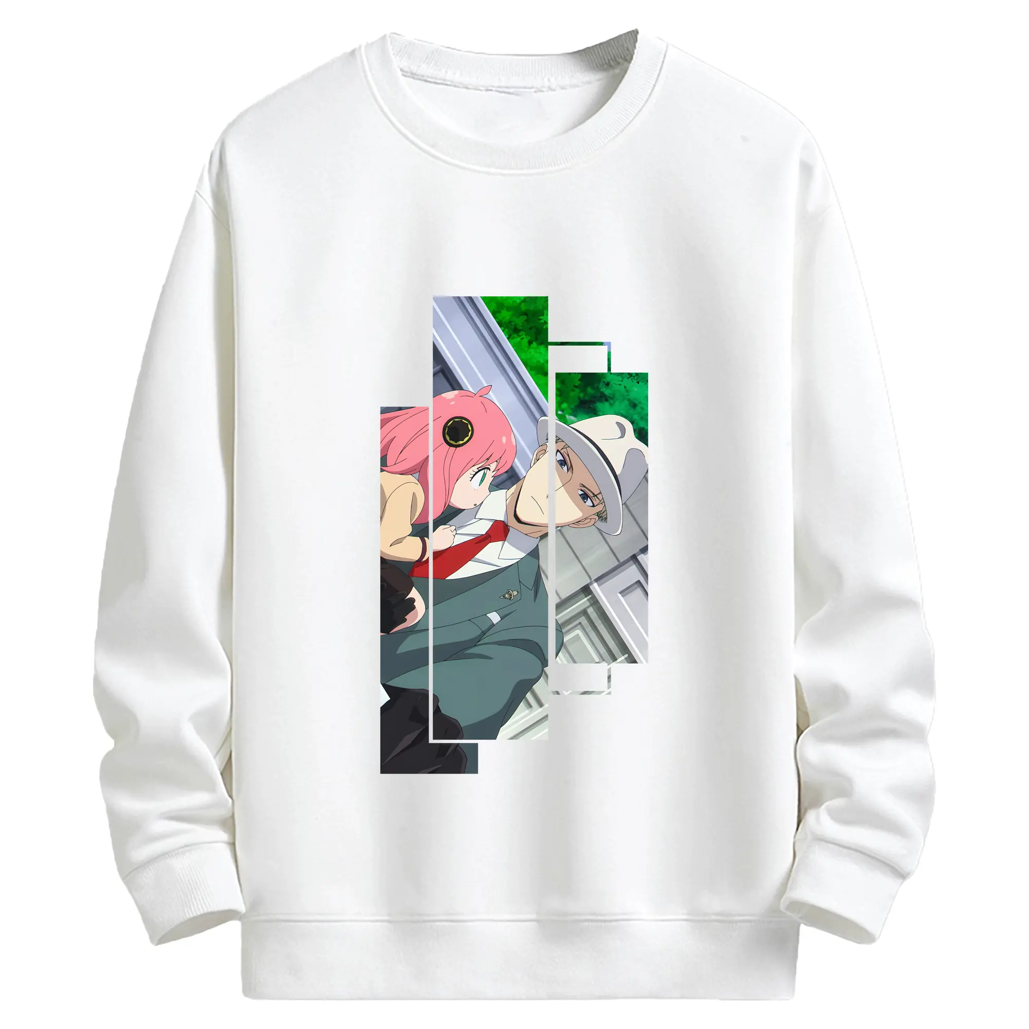 スパイファミリー グッズ,ロイド・フォージャー（Loid Forger） - キッズ クルーネックスウェットシャツ ・ フロントプリント ・ 綿80％ ポリエステル20％ ・ 快適 通学 スポーツ 日常使い お散歩用