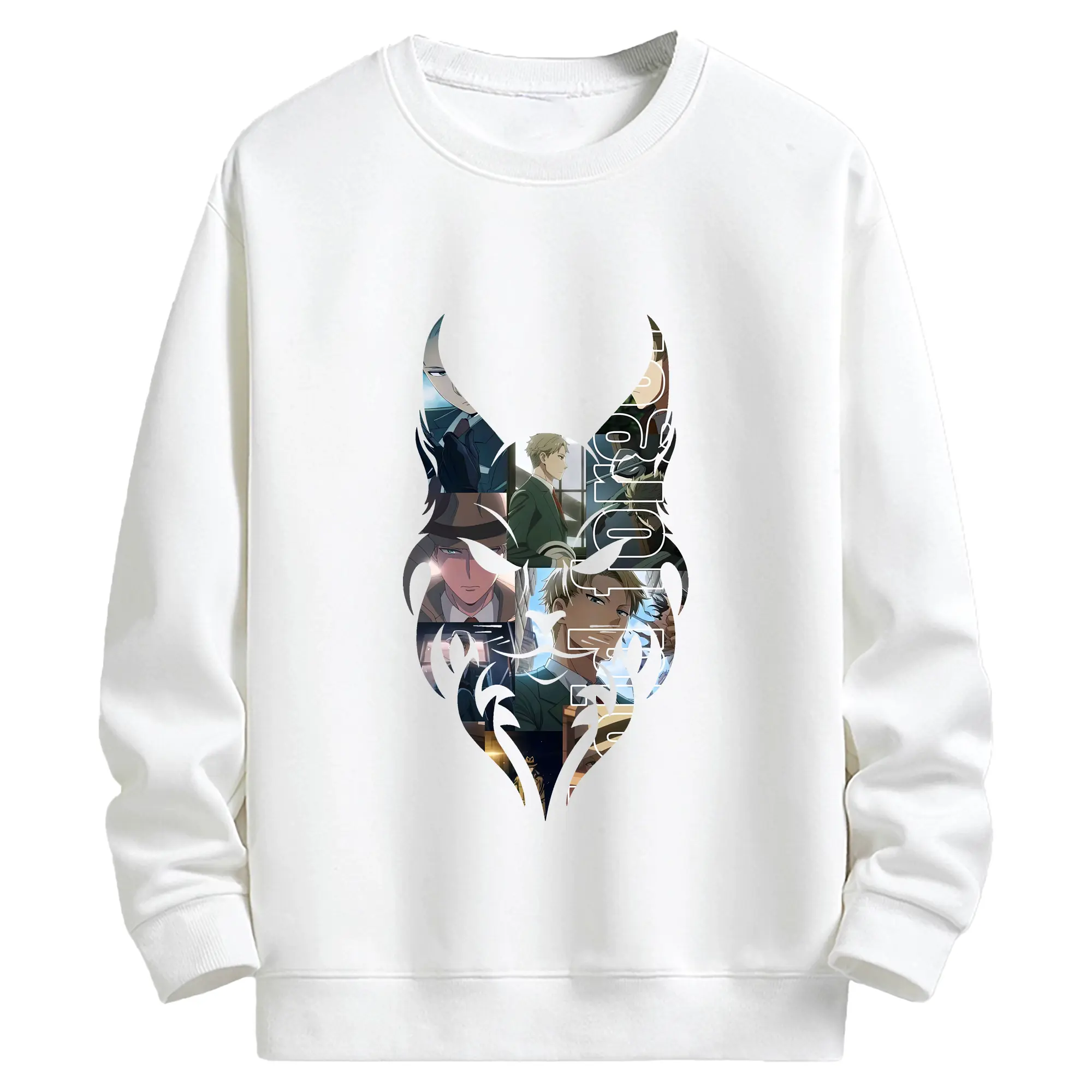 スパイファミリー グッズ,ロイド・フォージャー（Loid Forger） - キッズ クルーネックスウェットシャツ ・ フロントプリント ・ 綿80％ ポリエステル20％ ・ 快適 通学 スポーツ 日常使い お散歩用