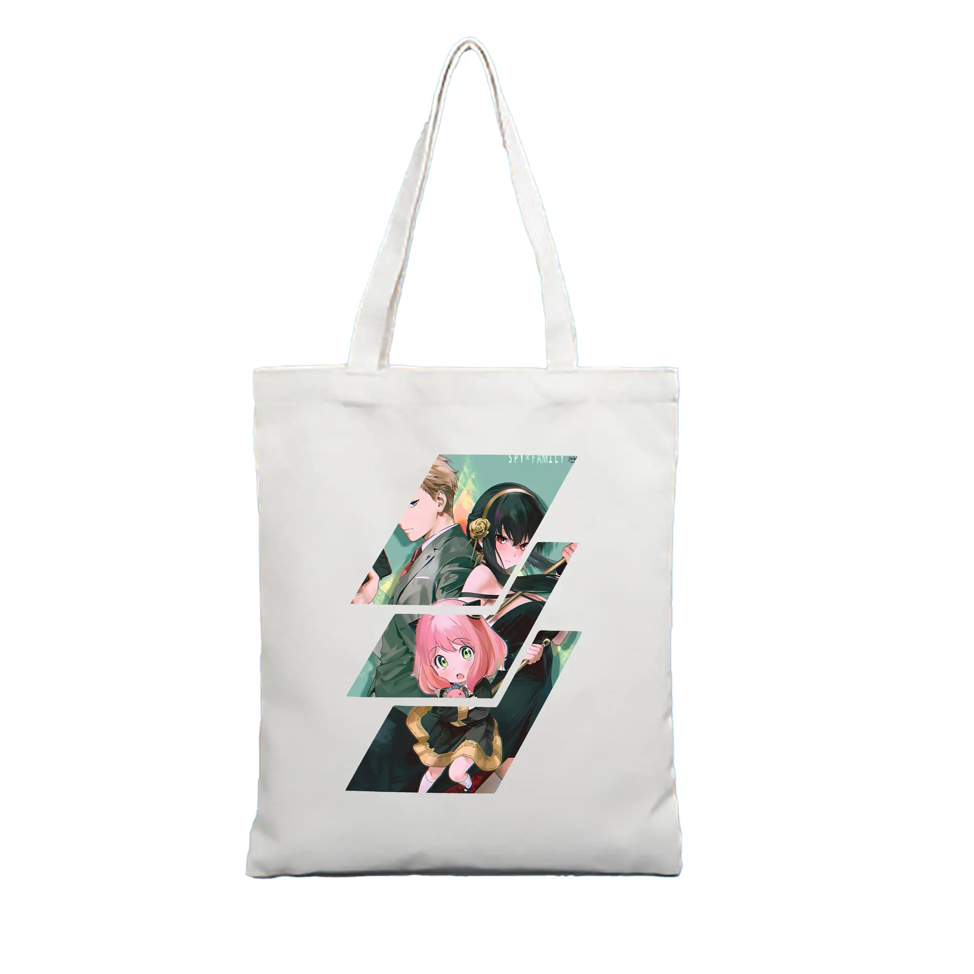 スパイファミリー グッズ,ロイド・フォージャー（Loid Forger） - 縦型キャンバス手提げバッグ（トートバッグ） ・ キャンバス素材 ・ ショッピング用 ・ 軽量 丈夫 お手入れ簡単