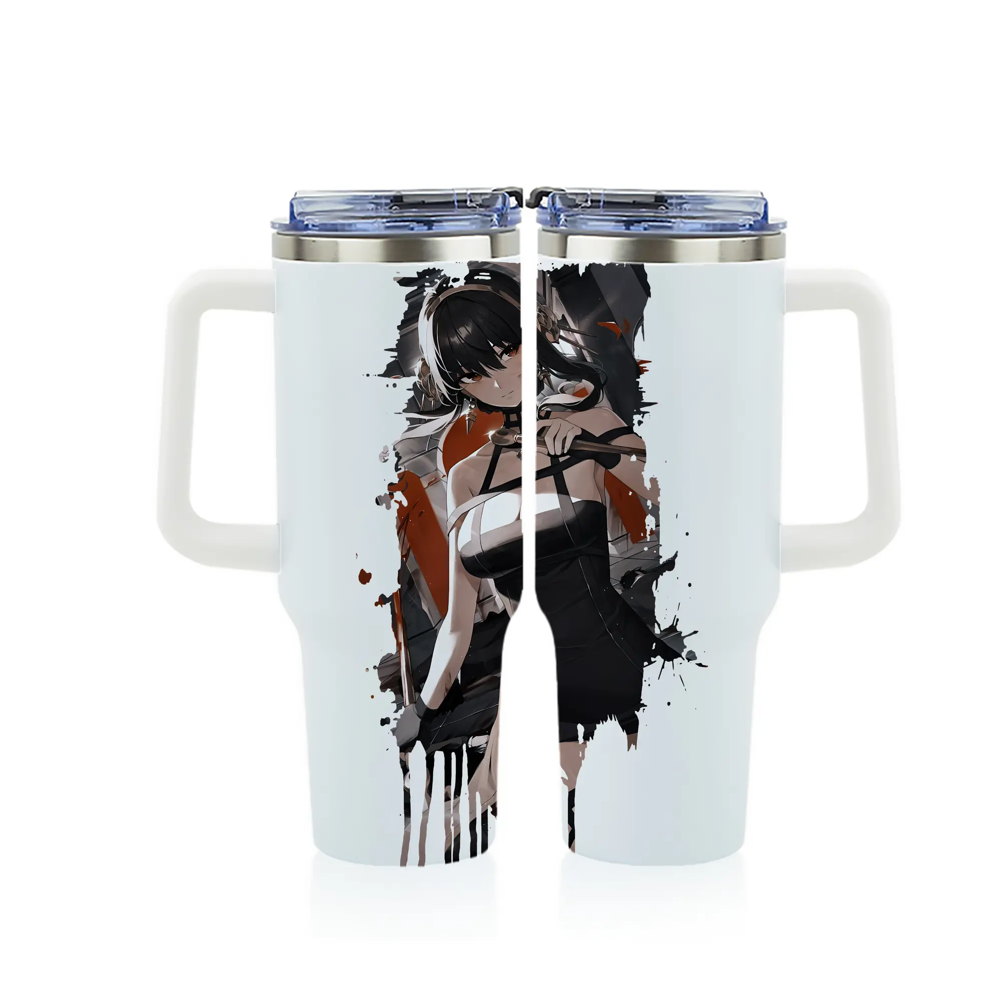 スパイファミリー グッズ,ヨル・フォージャー（Yor Forger） - 1200mL フルプリント車用タンブラー ・ 304ステンレス 内側 ・ 201ステンレス 外側 ・ 保温 保冷 ・ 通勤 ドライブ アウトドア用