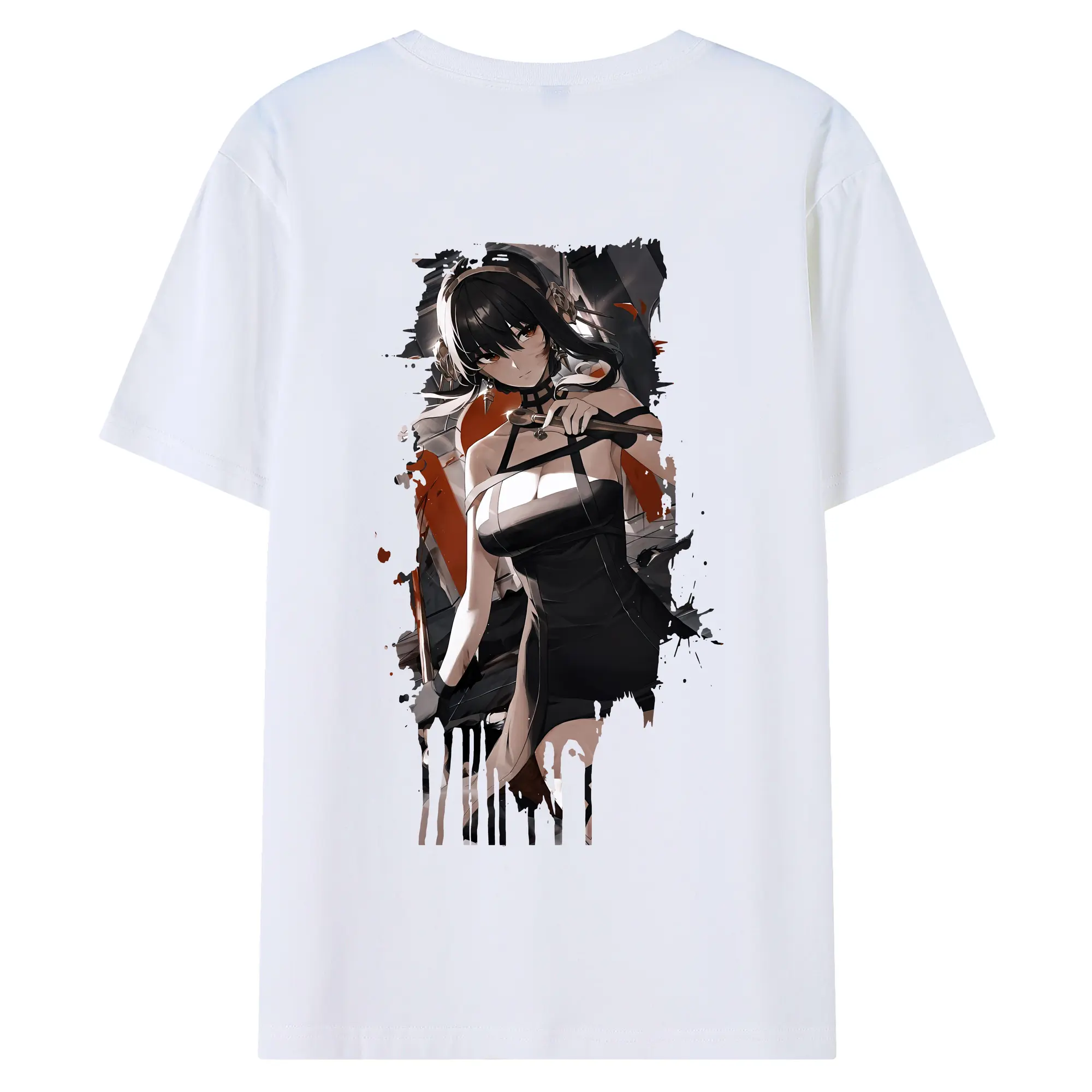 スパイファミリー グッズ,ヨル・フォージャー（Yor Forger） - 綿100％ 半袖Tシャツ ・ バックプリント ・ 快適 通気性 ・ 日常使い 散歩 スポーツ用