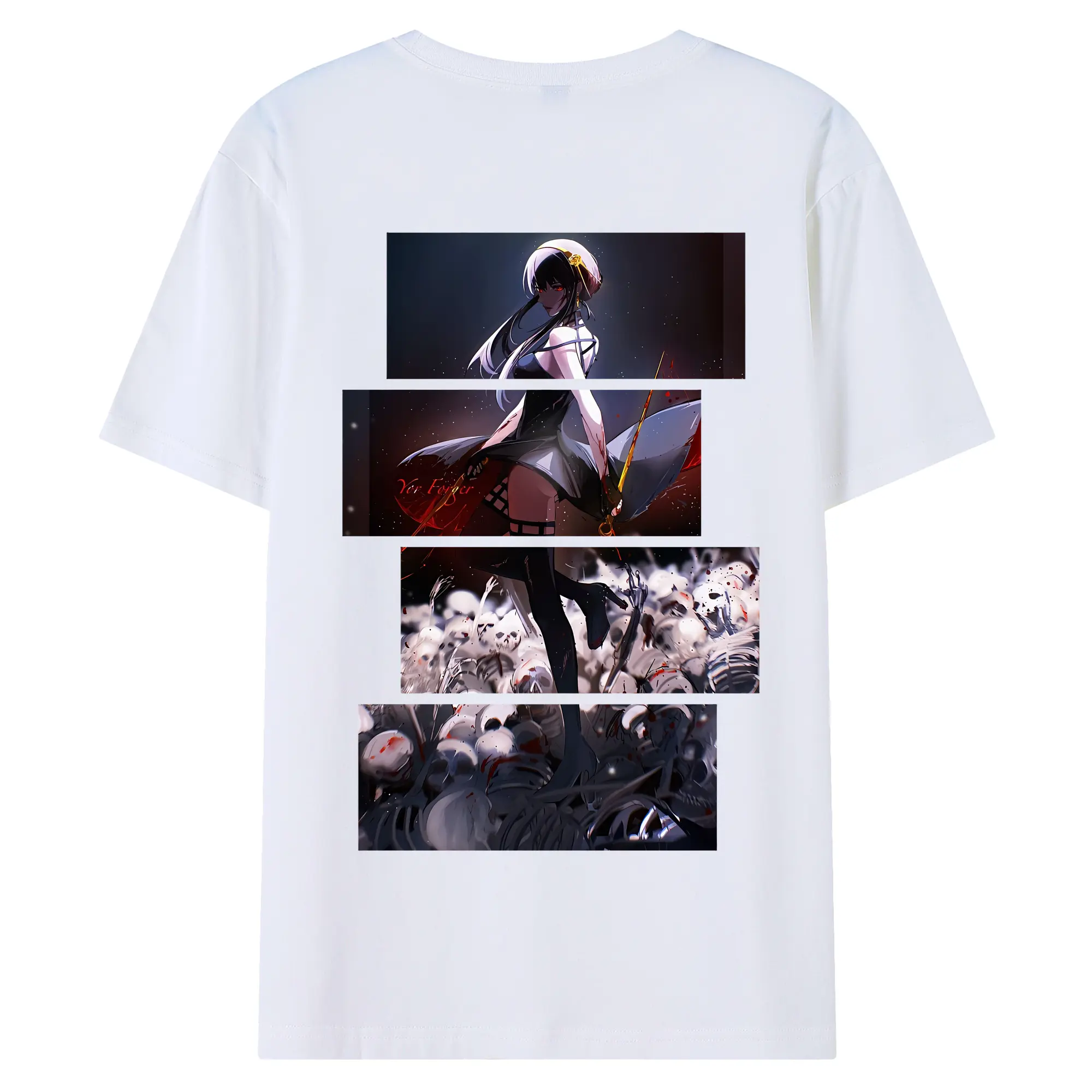 スパイファミリー グッズ,ヨル・フォージャー（Yor Forger） - 綿100％ 半袖Tシャツ ・ バックプリント ・ 快適 通気性 ・ 日常使い 散歩 スポーツ用