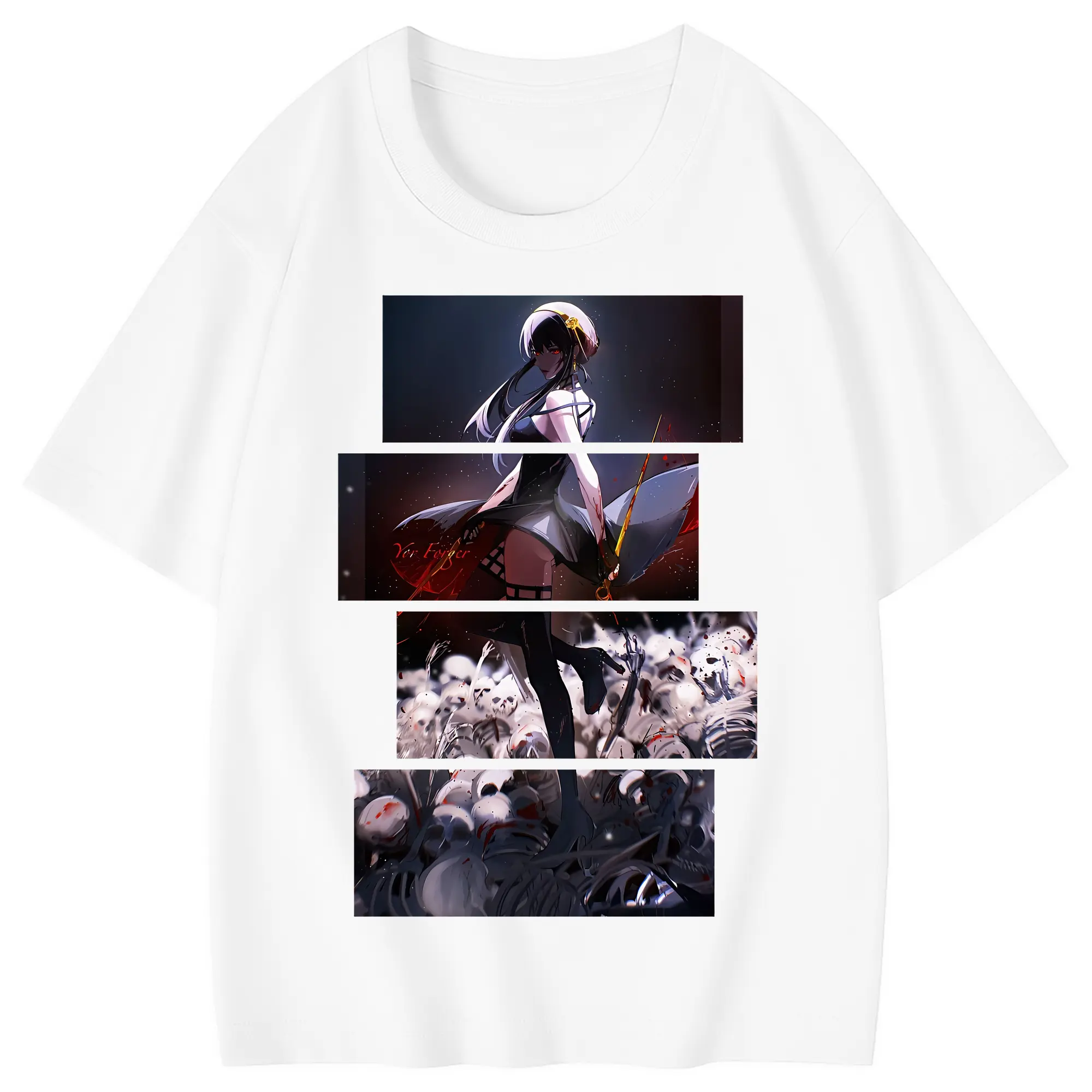 スパイファミリー グッズ,ヨル・フォージャー（Yor Forger） - 綿100％ キッズTシャツ ・ フロントプリント ・ 快適 通気性 ・ スポーツ カジュアル 散歩用