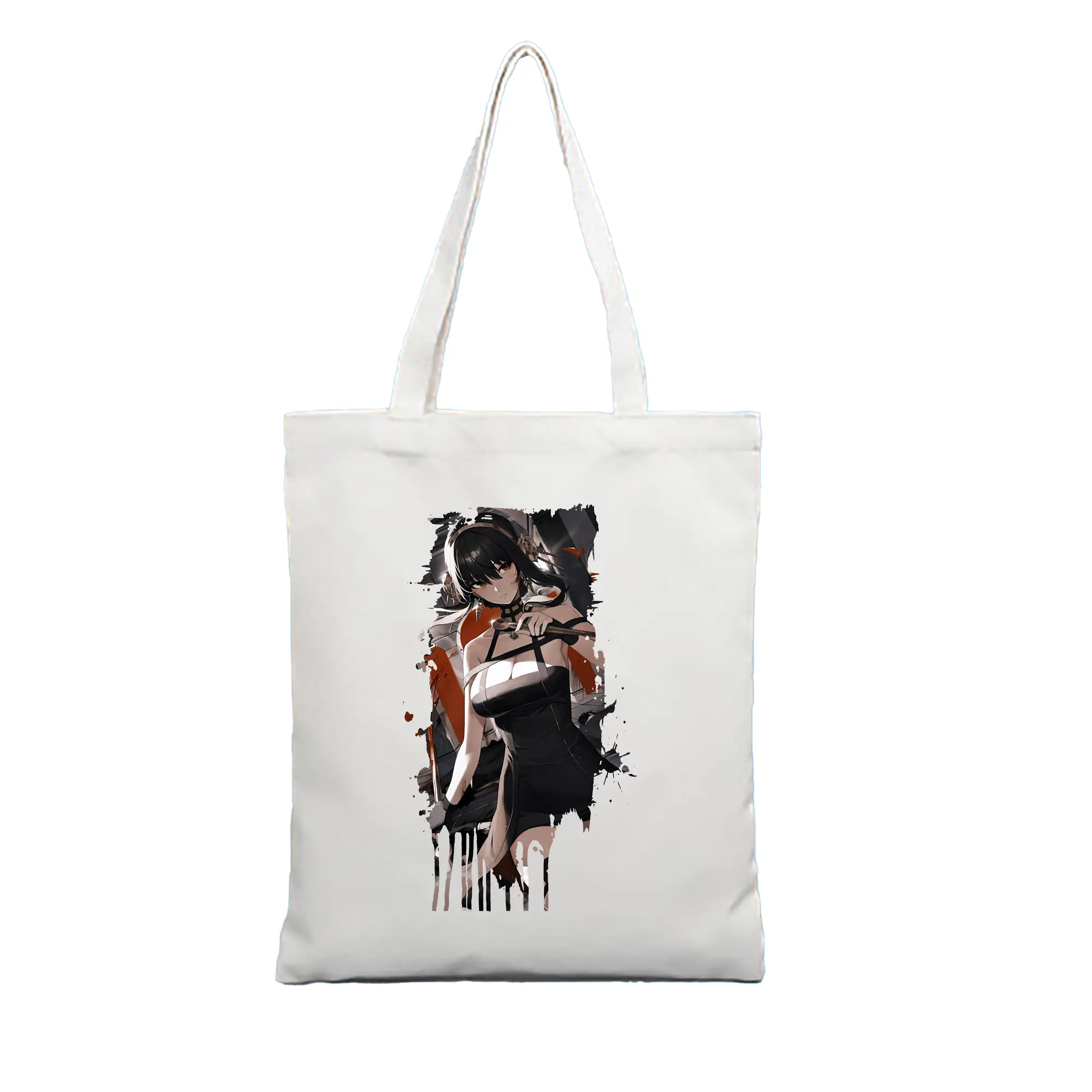 スパイファミリー グッズ,ヨル・フォージャー（Yor Forger） - 縦型キャンバス手提げバッグ（トートバッグ） ・ キャンバス素材 ・ ショッピング用 ・ 軽量 丈夫 お手入れ簡単