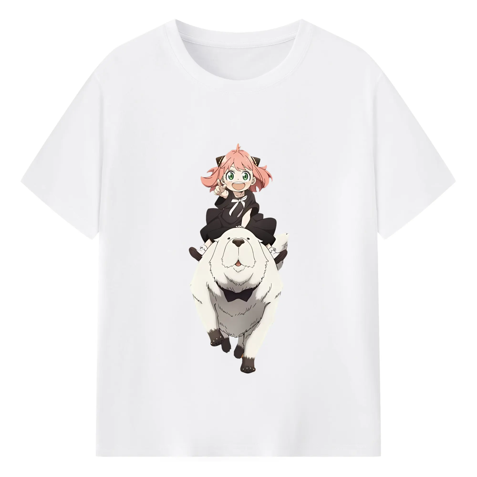 スパイファミリー グッズ,ボンド・フォージャー（Bond Forger） - 綿100％ 半袖Tシャツ ・ フロントプリント ・ 快適 通気性 ・ 日常使い 散歩 スポーツ用