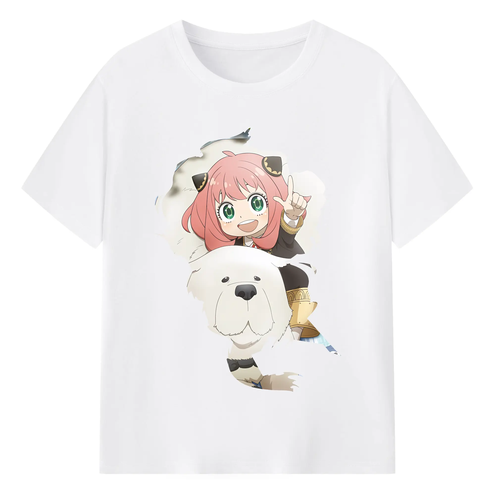 スパイファミリー グッズ,ボンド・フォージャー（Bond Forger） - 綿100％ 半袖Tシャツ ・ フロントプリント ・ 快適 通気性 ・ 日常使い 散歩 スポーツ用