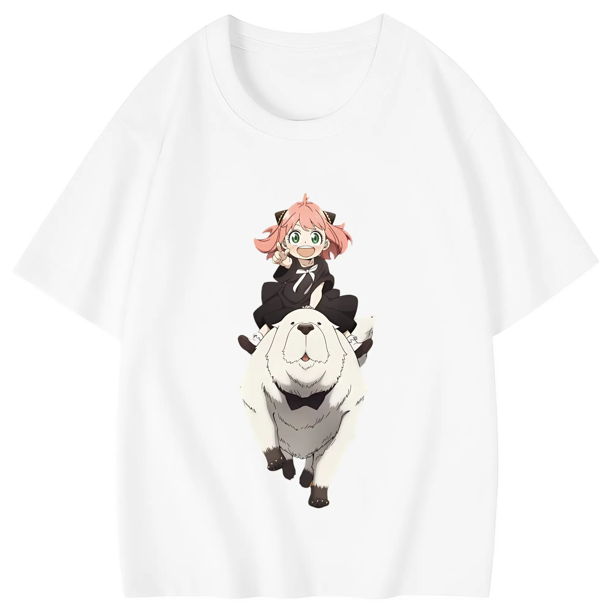 スパイファミリー グッズ,ボンド・フォージャー（Bond Forger） - 綿100％ キッズTシャツ ・ フロントプリント ・ 快適 通気性 ・ スポーツ カジュアル 散歩用