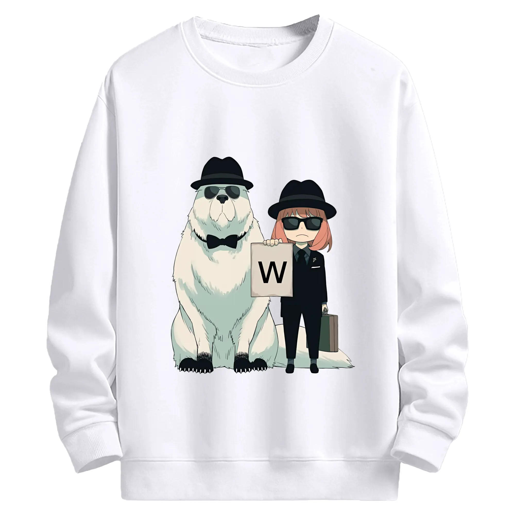 スパイファミリー グッズ,ボンド・フォージャー（Bond Forger） - 高品質 クルーネック スウェット ・ コットン59％ ポリエステル41％ ・ ユニセックス 長袖 トレーナー ・ カジュアル デイリー スポーツ 散歩用