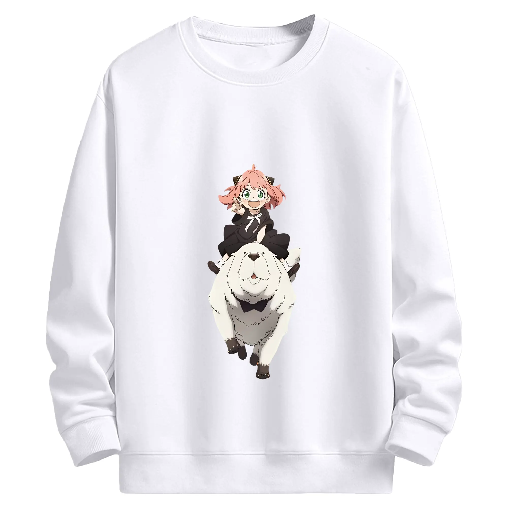 スパイファミリー グッズ,ボンド・フォージャー（Bond Forger） - 高品質 クルーネック スウェット ・ コットン59％ ポリエステル41％ ・ ユニセックス 長袖 トレーナー ・ カジュアル デイリー スポーツ 散歩用