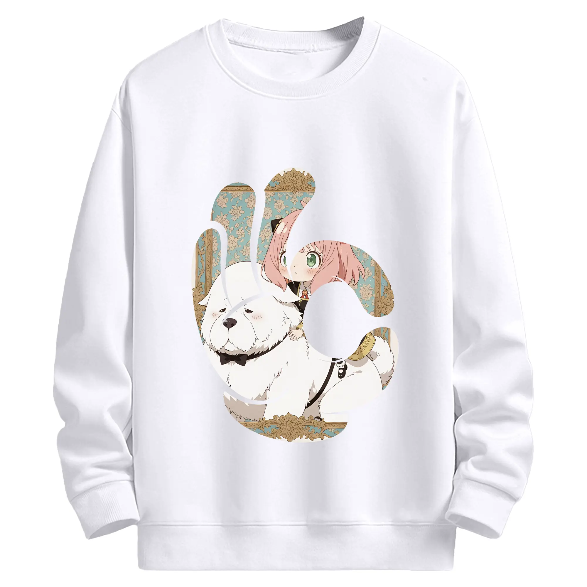 スパイファミリー グッズ,ボンド・フォージャー（Bond Forger） - 高品質 クルーネック スウェット ・ コットン59％ ポリエステル41％ ・ ユニセックス 長袖 トレーナー ・ カジュアル デイリー スポーツ 散歩用