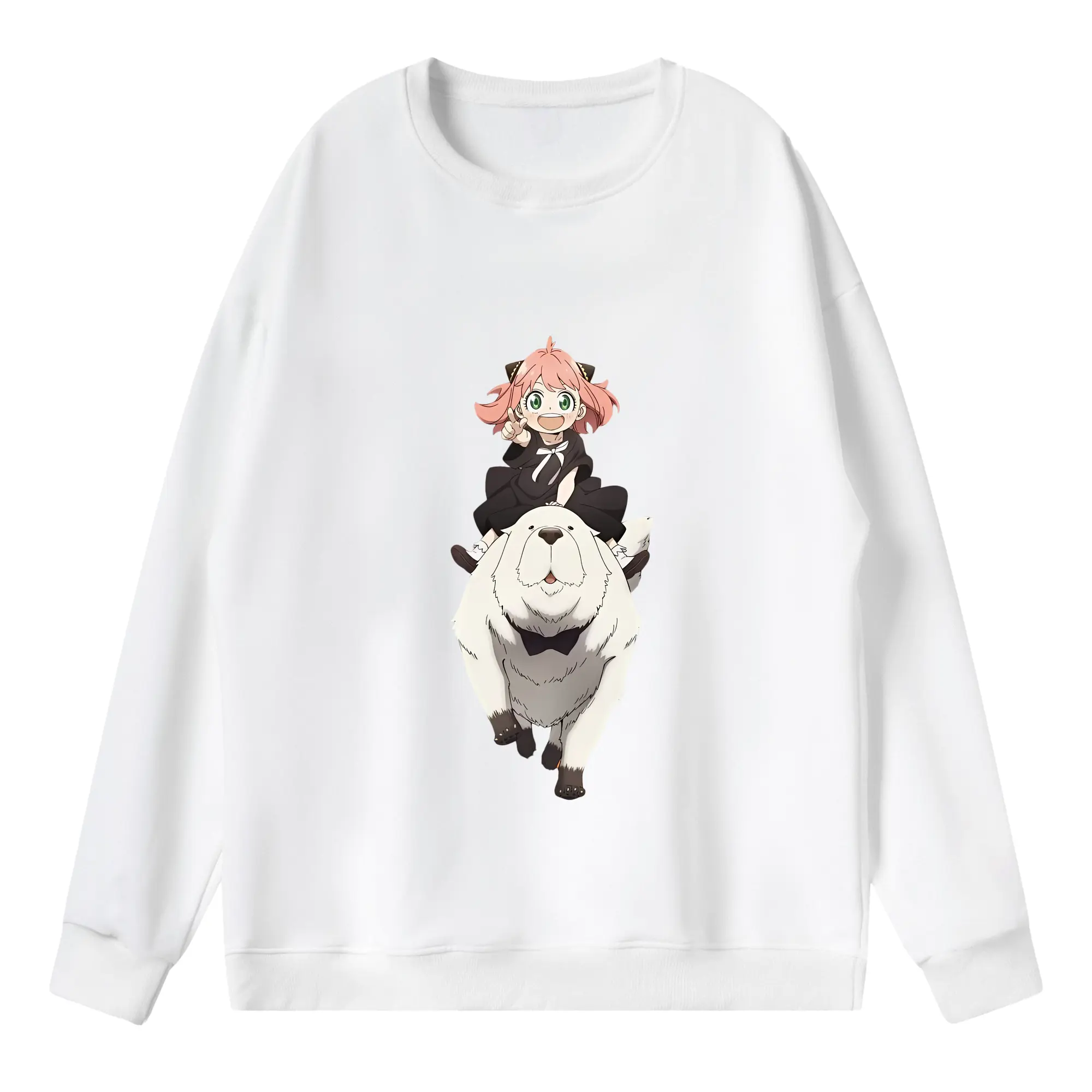 スパイファミリー グッズ,ボンド・フォージャー（Bond Forger） - 薄手 クルーネック スウェット 裏毛260g · ポリエステル 春秋向け カジュアル 男女兼用 · トレーナー デイリー スポーツ 散歩に最適