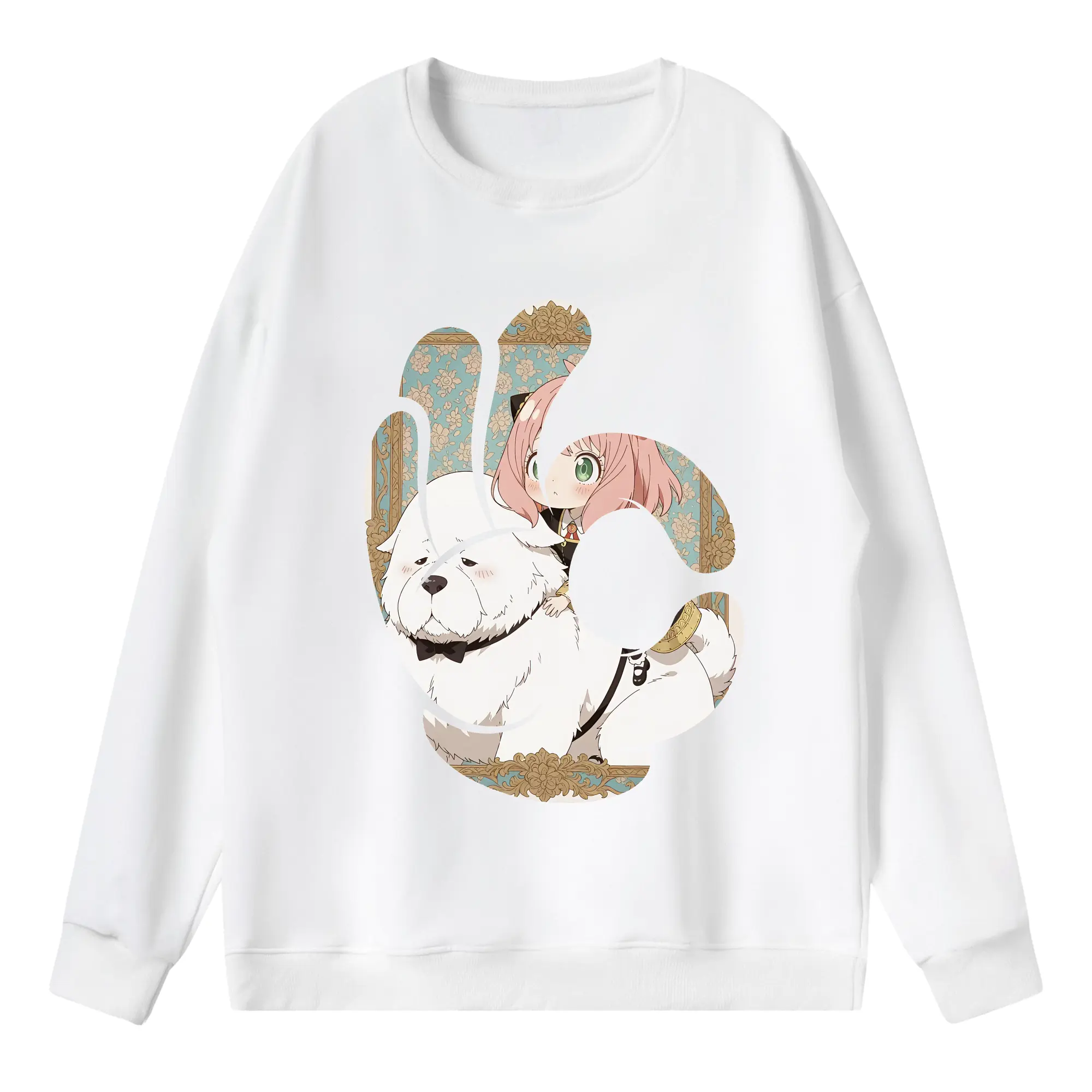 スパイファミリー グッズ,ボンド・フォージャー（Bond Forger） - 薄手 クルーネック スウェット 裏毛260g · ポリエステル 春秋向け カジュアル 男女兼用 · トレーナー デイリー スポーツ 散歩に最適