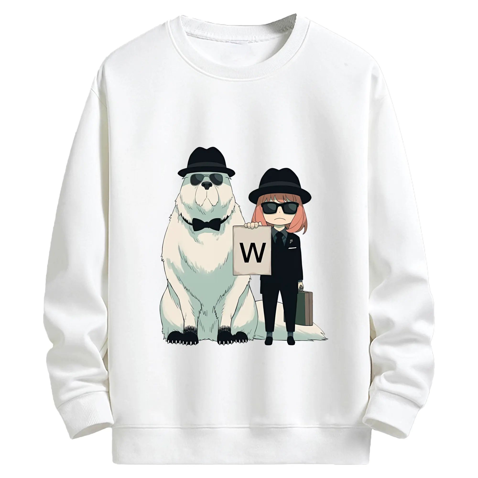 スパイファミリー グッズ,ボンド・フォージャー（Bond Forger） - キッズ クルーネックスウェットシャツ ・ フロントプリント ・ 綿80％ ポリエステル20％ ・ 快適 通学 スポーツ 日常使い お散歩用