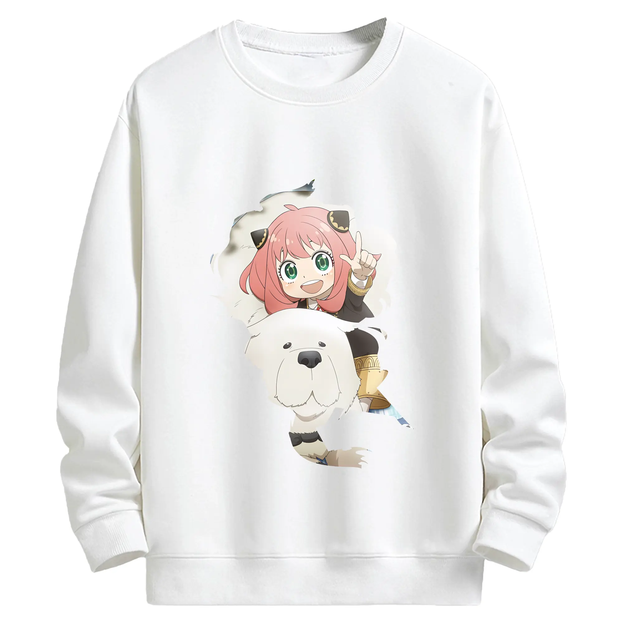 スパイファミリー グッズ,ボンド・フォージャー（Bond Forger） - キッズ クルーネックスウェットシャツ ・ フロントプリント ・ 綿80％ ポリエステル20％ ・ 快適 通学 スポーツ 日常使い お散歩用