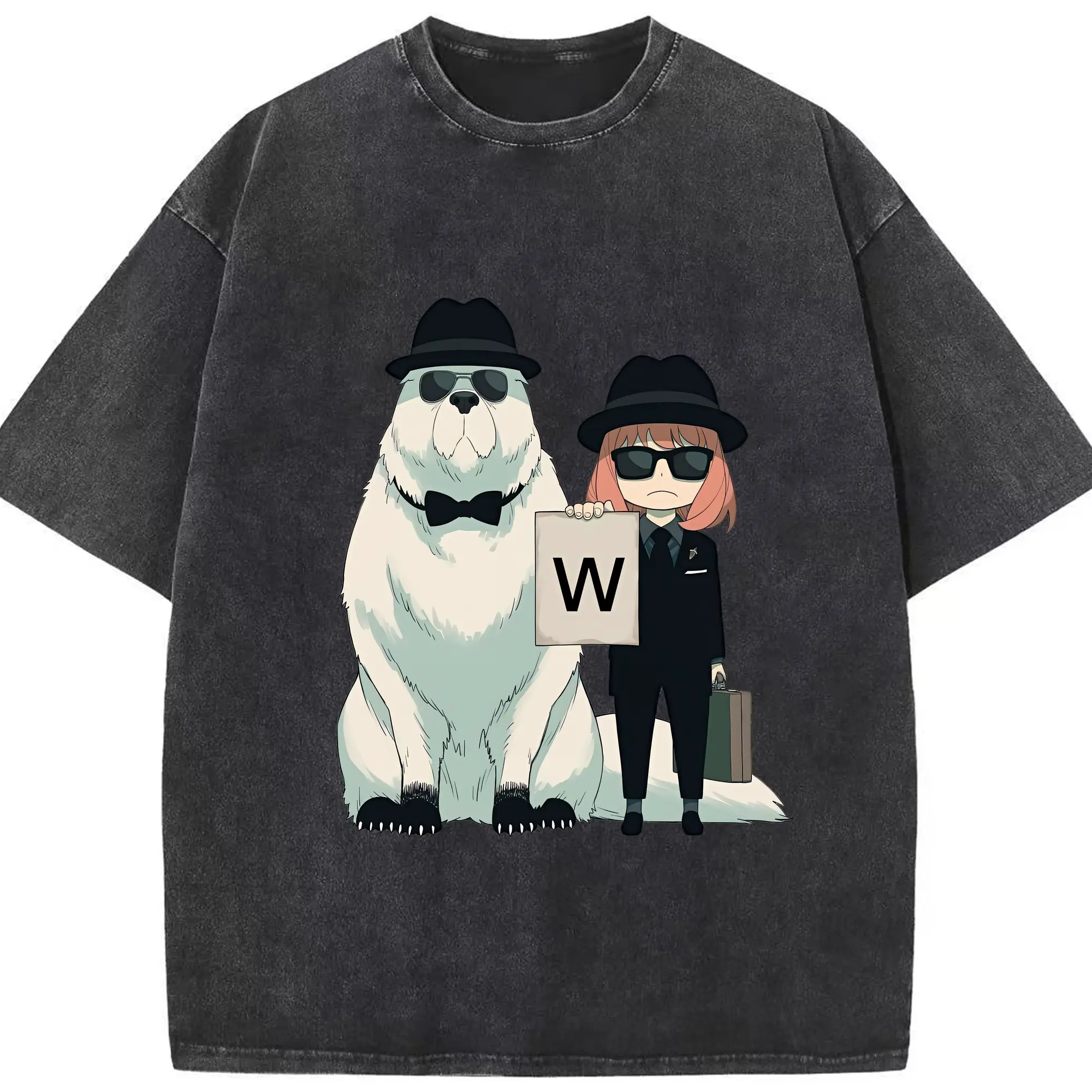 スパイファミリー グッズ,ボンド・フォージャー（Bond Forger） - 綿100％ ヴィンテージ風 半袖Tシャツ ・ フロントプリント ・ 柔らか肌触り ・ 通気性 快適 ・ スポーツ カジュアル 外出用