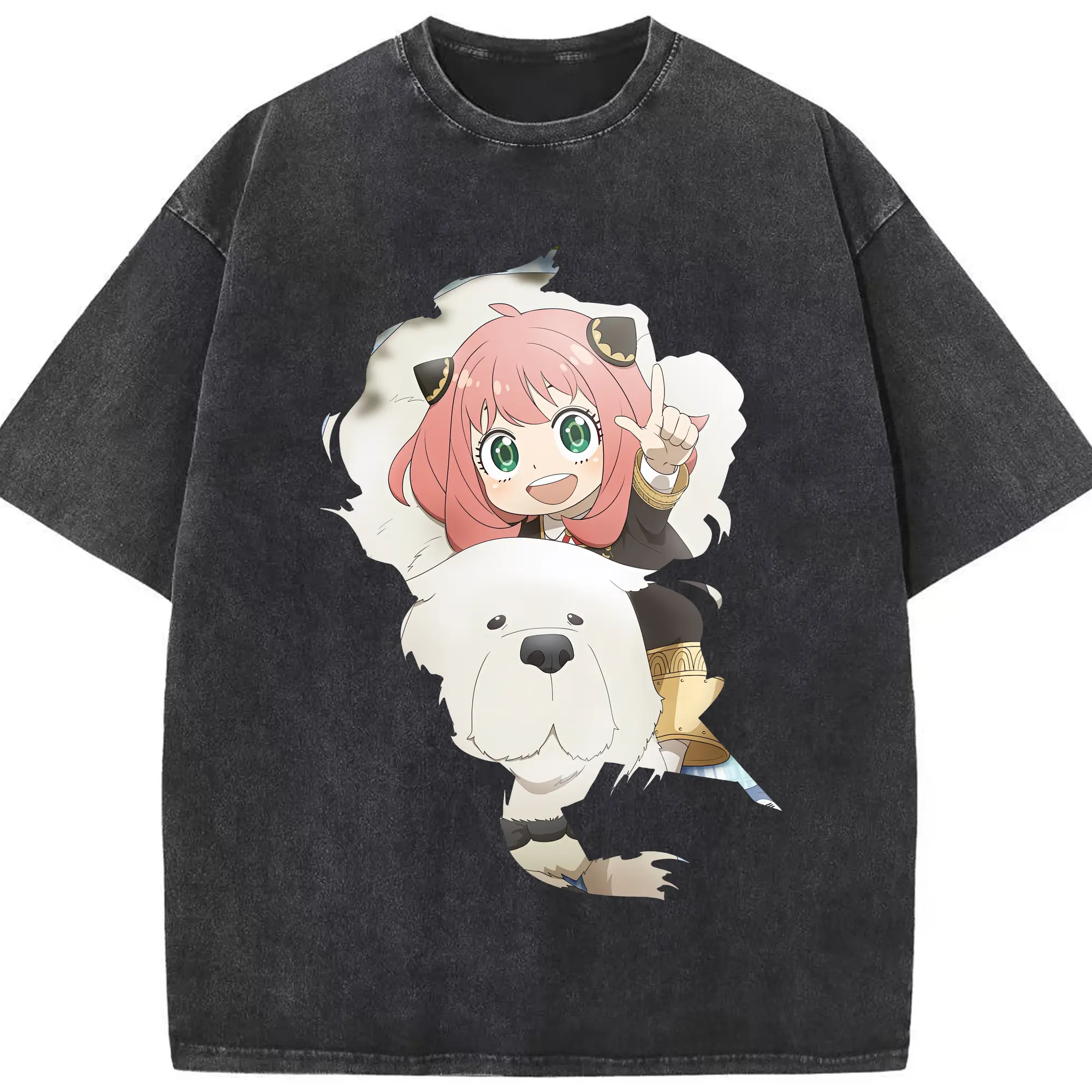 スパイファミリー グッズ,ボンド・フォージャー（Bond Forger） - 綿100％ ヴィンテージ風 半袖Tシャツ ・ フロントプリント ・ 柔らか肌触り ・ 通気性 快適 ・ スポーツ カジュアル 外出用