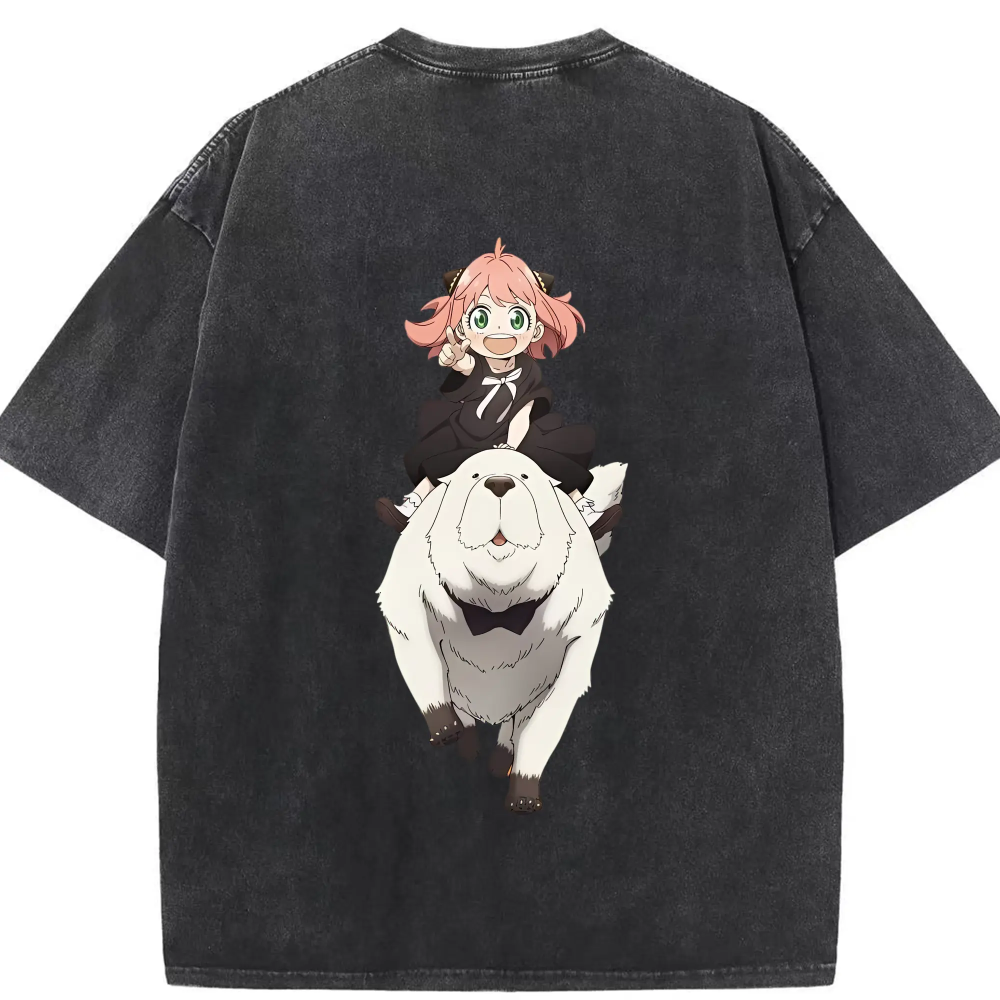 スパイファミリー グッズ,ボンド・フォージャー（Bond Forger） - 綿100％ ヴィンテージ風 半袖Tシャツ ・ 背面プリント ・ 柔らか肌触り ・ 通気性 快適 ・ スポーツ カジュアル 外出用