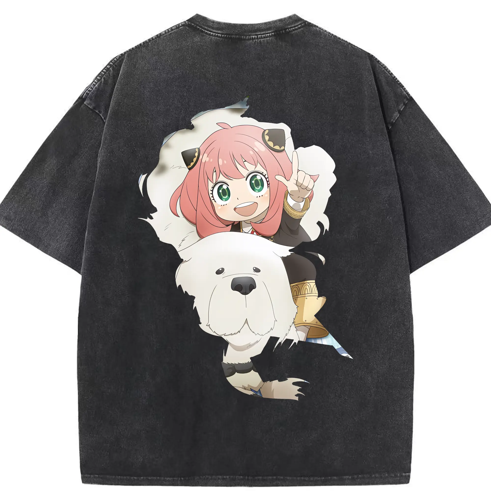 スパイファミリー グッズ,ボンド・フォージャー（Bond Forger） - 綿100％ ヴィンテージ風 半袖Tシャツ ・ 背面プリント ・ 柔らか肌触り ・ 通気性 快適 ・ スポーツ カジュアル 外出用