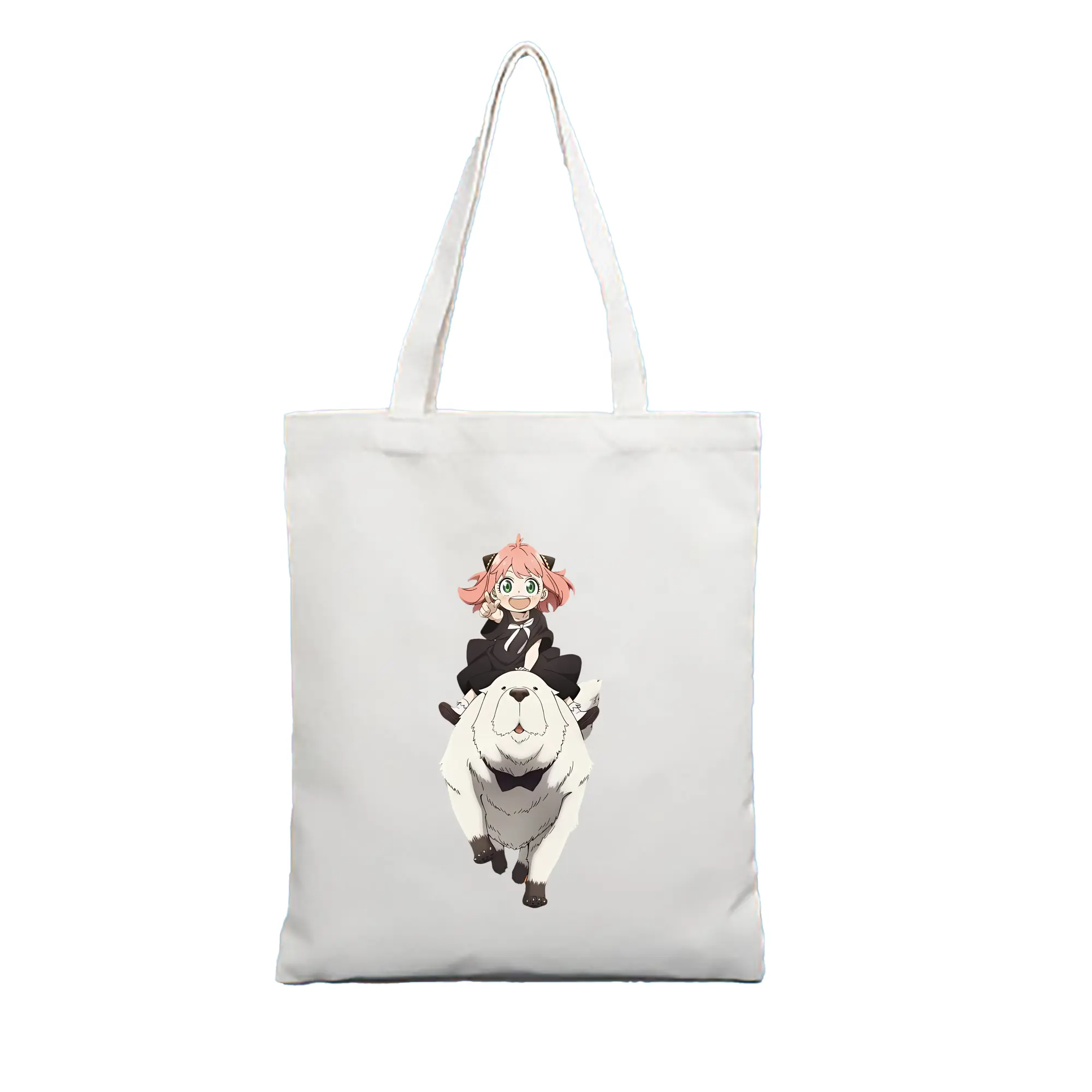 スパイファミリー グッズ,ボンド・フォージャー（Bond Forger） - 縦型キャンバス手提げバッグ（トートバッグ） ・ キャンバス素材 ・ ショッピング用 ・ 軽量 丈夫 お手入れ簡単