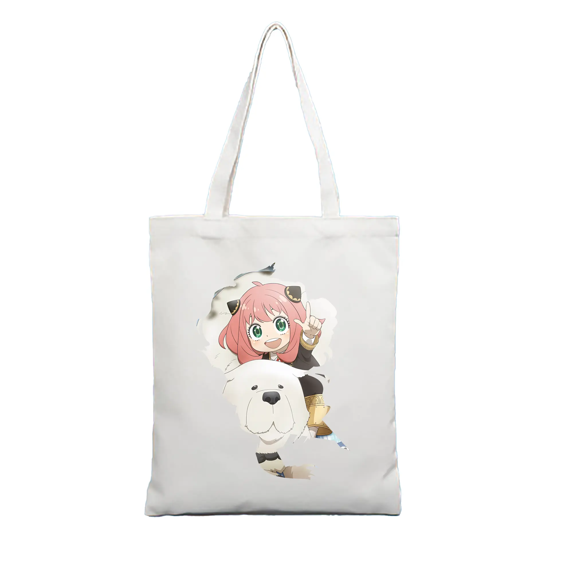 スパイファミリー グッズ,ボンド・フォージャー（Bond Forger） - 縦型キャンバス手提げバッグ（トートバッグ） ・ キャンバス素材 ・ ショッピング用 ・ 軽量 丈夫 お手入れ簡単