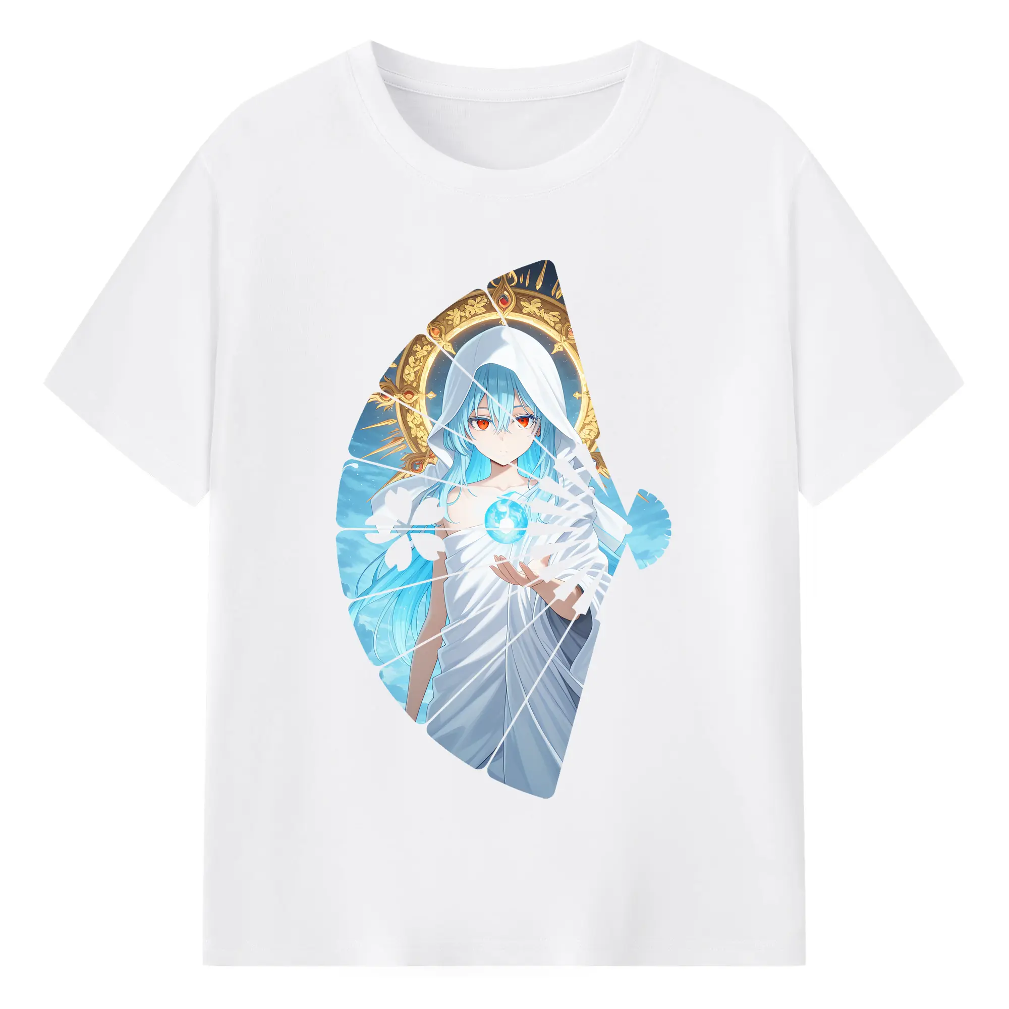 転生したらスライムだった件 グッズ,リムル・テンペスト - 綿100％ 半袖Tシャツ ・ フロントプリント ・ 快適 通気性 ・ 日常使い 散歩 スポーツ用