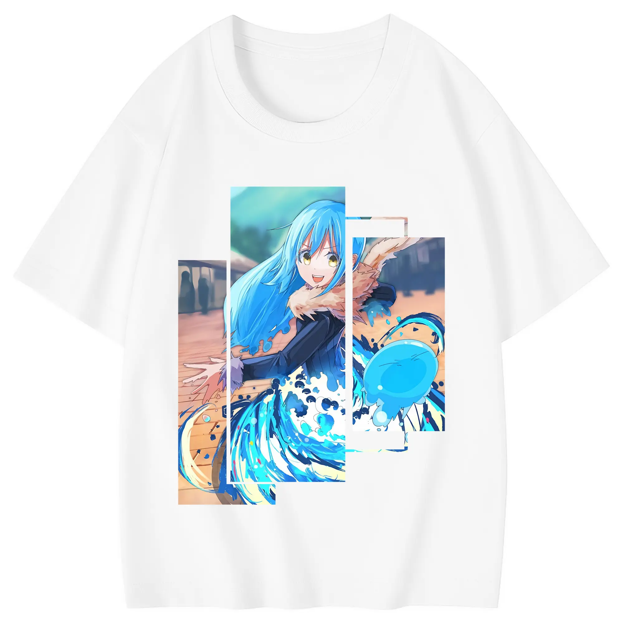転生したらスライムだった件 グッズ,リムル・テンペスト - 綿100％ キッズTシャツ ・ フロントプリント ・ 快適 通気性 ・ スポーツ カジュアル 散歩用