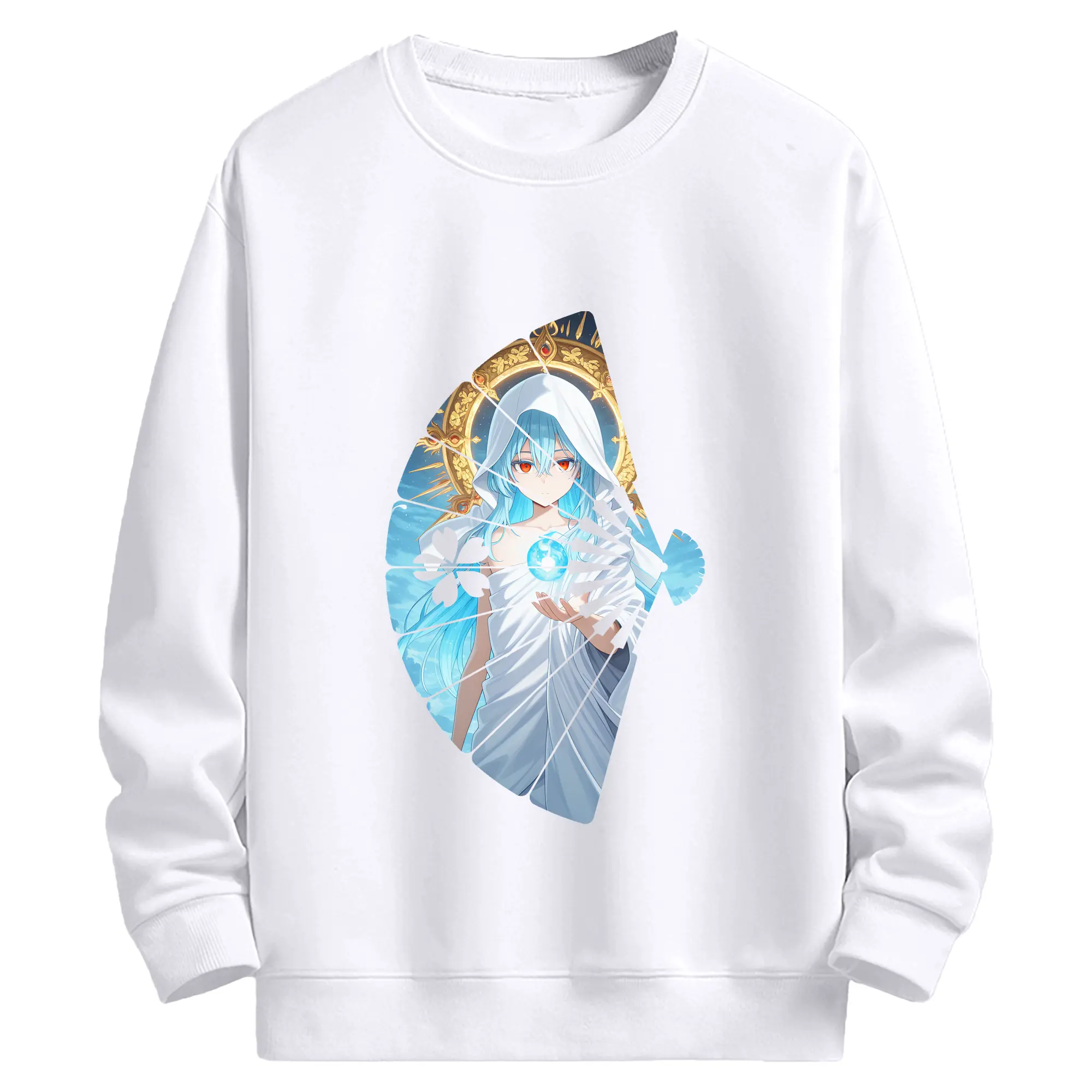 転生したらスライムだった件 グッズ,リムル・テンペスト - 高品質 クルーネック スウェット ・ コットン59％ ポリエステル41％ ・ ユニセックス 長袖 トレーナー ・ カジュアル デイリー スポーツ 散歩用