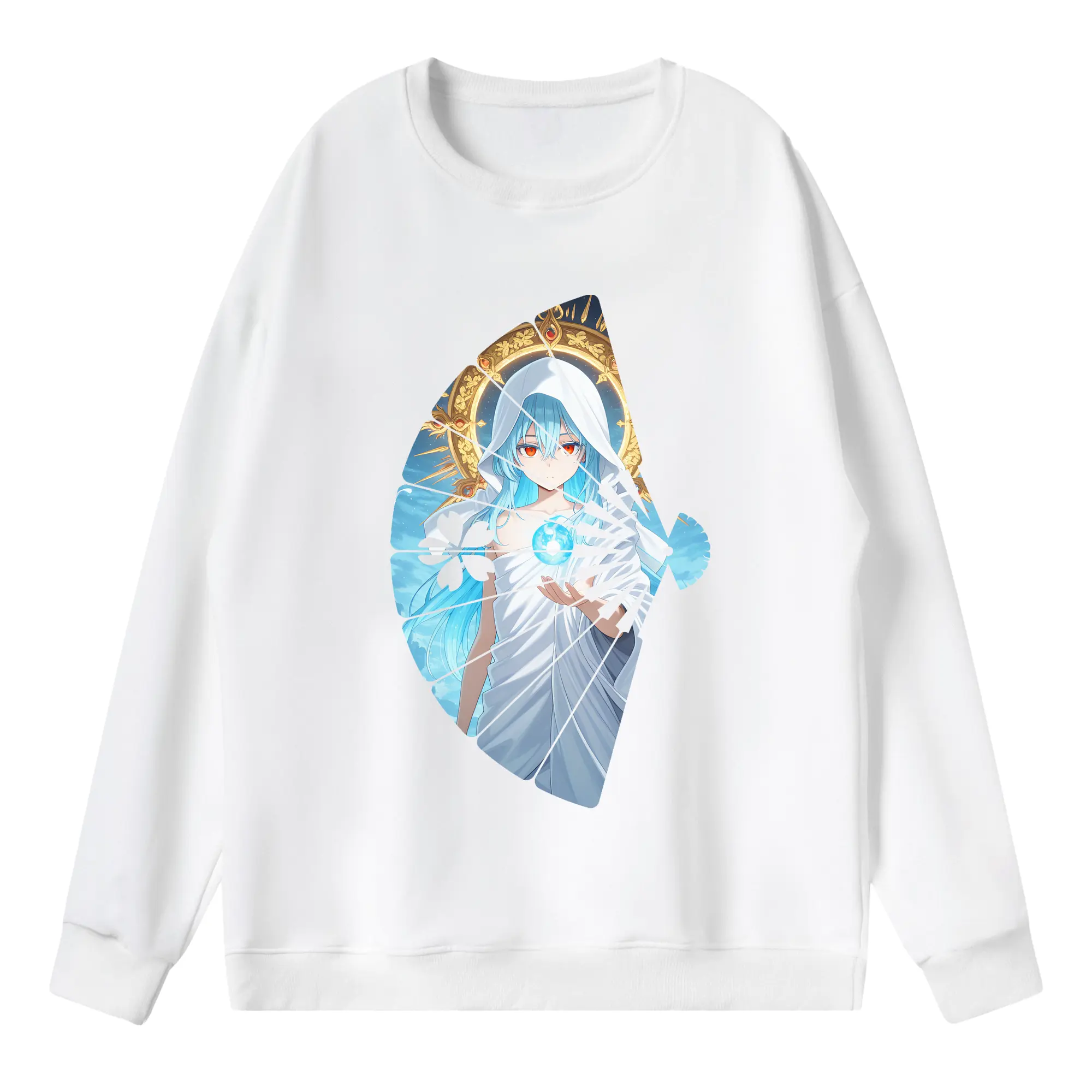 転生したらスライムだった件 グッズ,リムル・テンペスト - 薄手 クルーネック スウェット 裏毛260g · ポリエステル 春秋向け カジュアル 男女兼用 · トレーナー デイリー スポーツ 散歩に最適