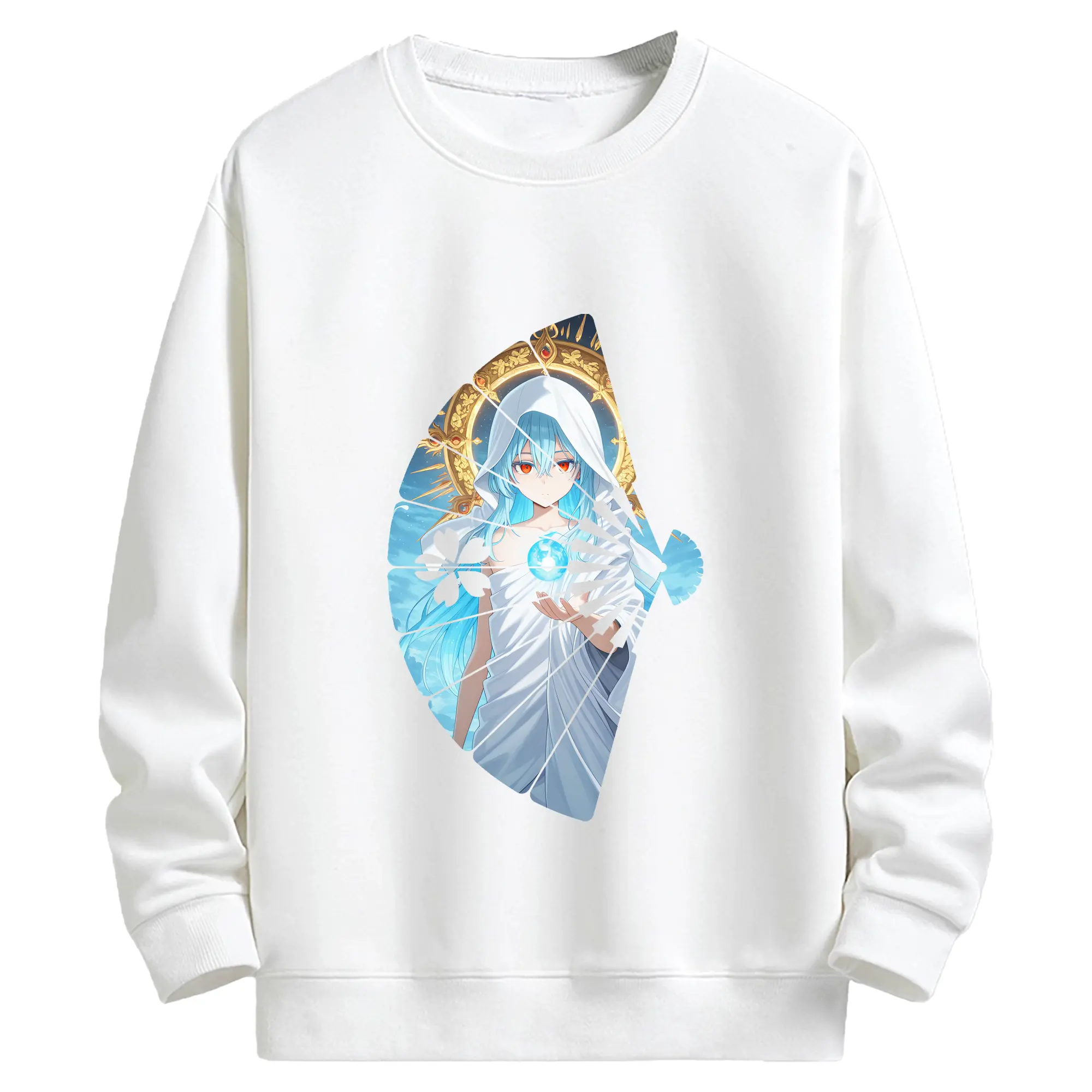 転生したらスライムだった件 グッズ,リムル・テンペスト - キッズ クルーネックスウェットシャツ ・ フロントプリント ・ 綿80％ ポリエステル20％ ・ 快適 通学 スポーツ 日常使い お散歩用