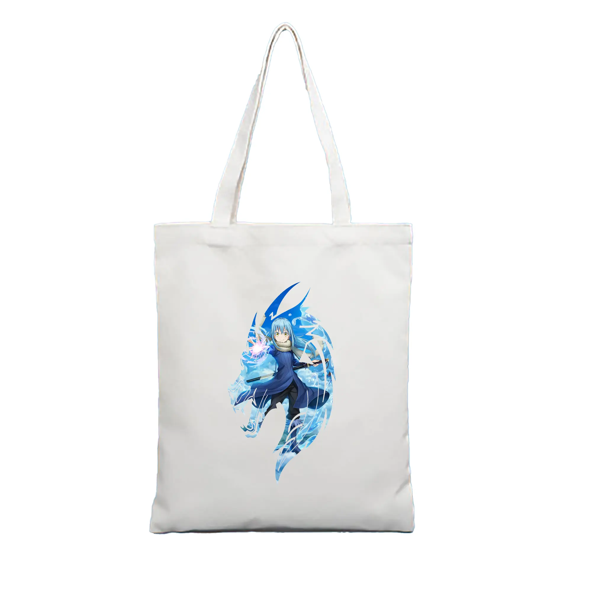 転生したらスライムだった件 グッズ,リムル・テンペスト - 縦型キャンバス手提げバッグ（トートバッグ） ・ キャンバス素材 ・ ショッピング用 ・ 軽量 丈夫 お手入れ簡単