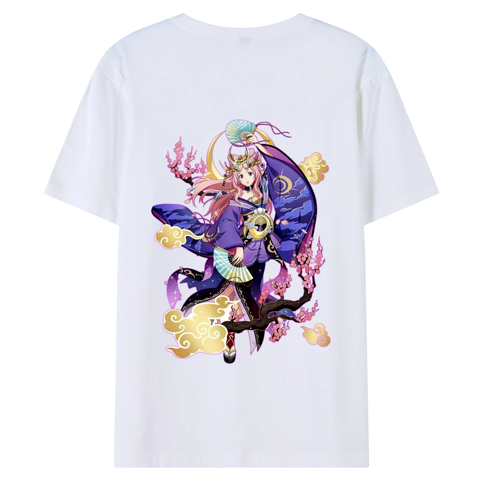 転生したらスライムだった件 グッズ,シュナ - 綿100％ 半袖Tシャツ ・ バックプリント ・ 快適 通気性 ・ 日常使い 散歩 スポーツ用