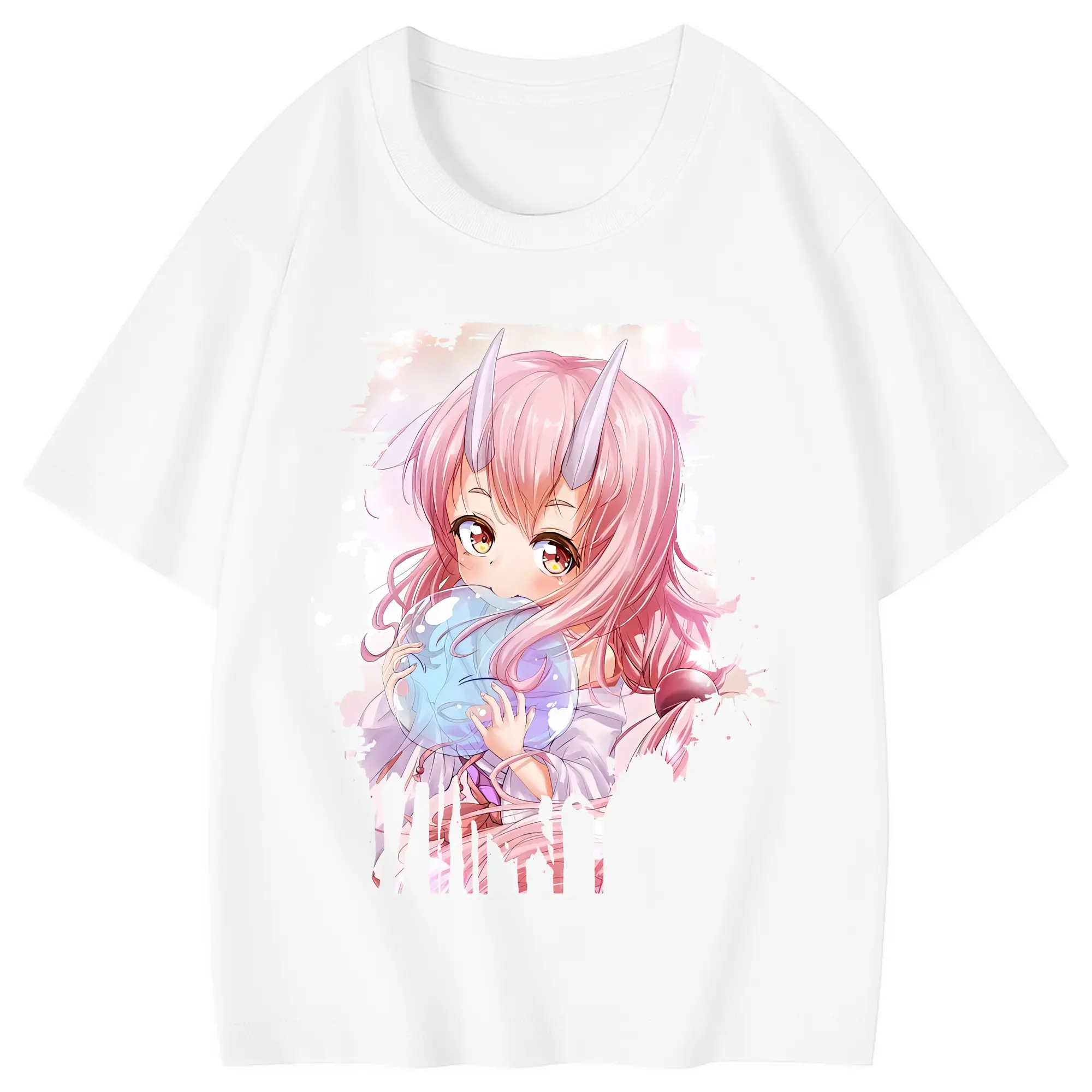 転生したらスライムだった件 グッズ,シュナ - 綿100％ キッズTシャツ ・ フロントプリント ・ 快適 通気性 ・ スポーツ カジュアル 散歩用