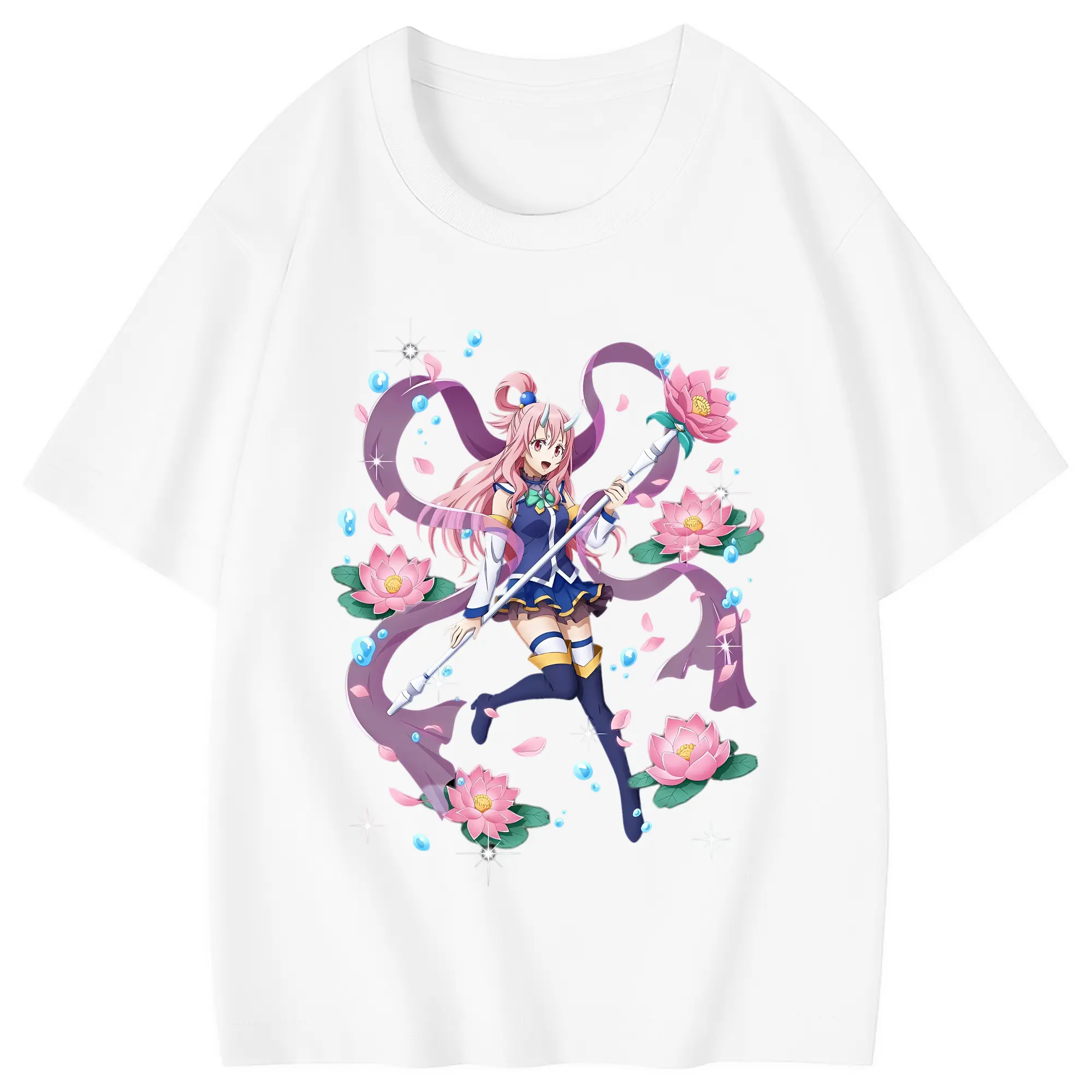 転生したらスライムだった件 グッズ,シュナ - 綿100％ キッズTシャツ ・ フロントプリント ・ 快適 通気性 ・ スポーツ カジュアル 散歩用