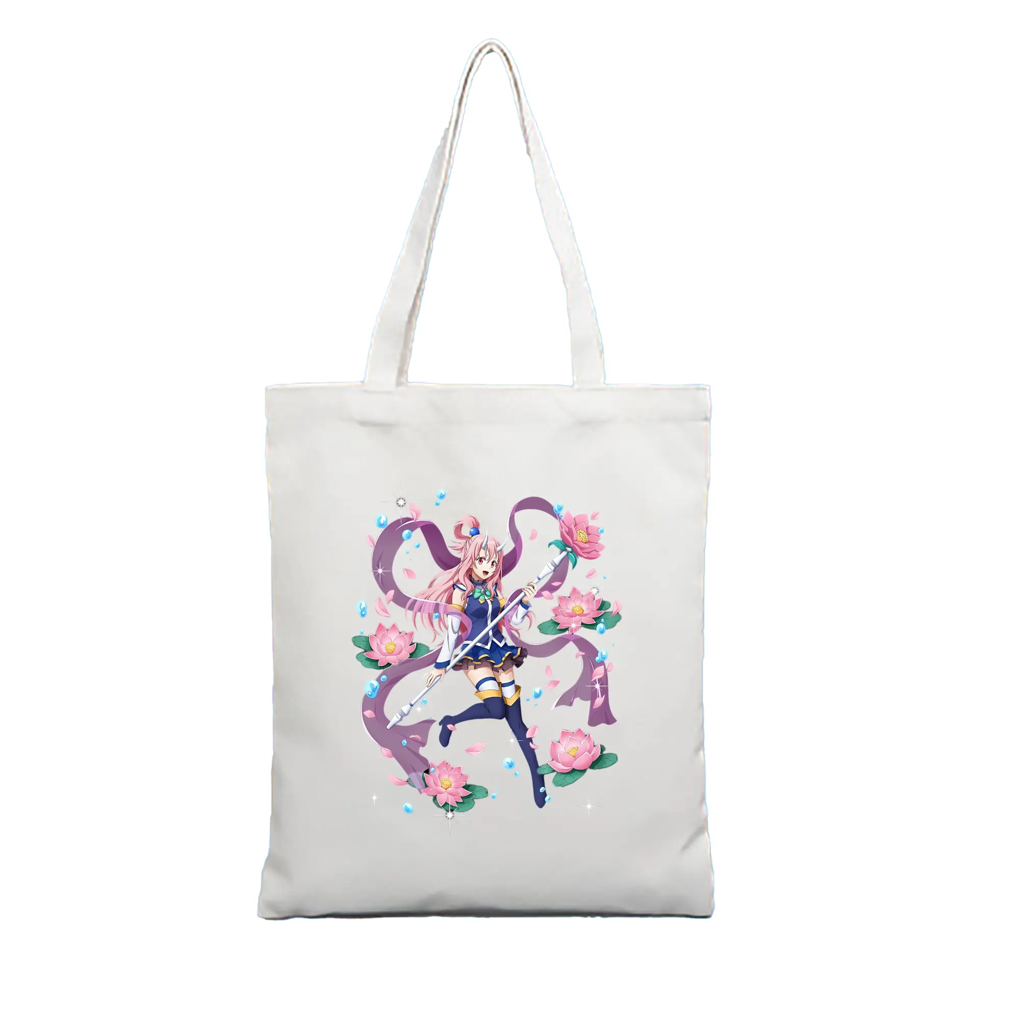 転生したらスライムだった件 グッズ,シュナ - 縦型キャンバス手提げバッグ（トートバッグ） ・ キャンバス素材 ・ ショッピング用 ・ 軽量 丈夫 お手入れ簡単