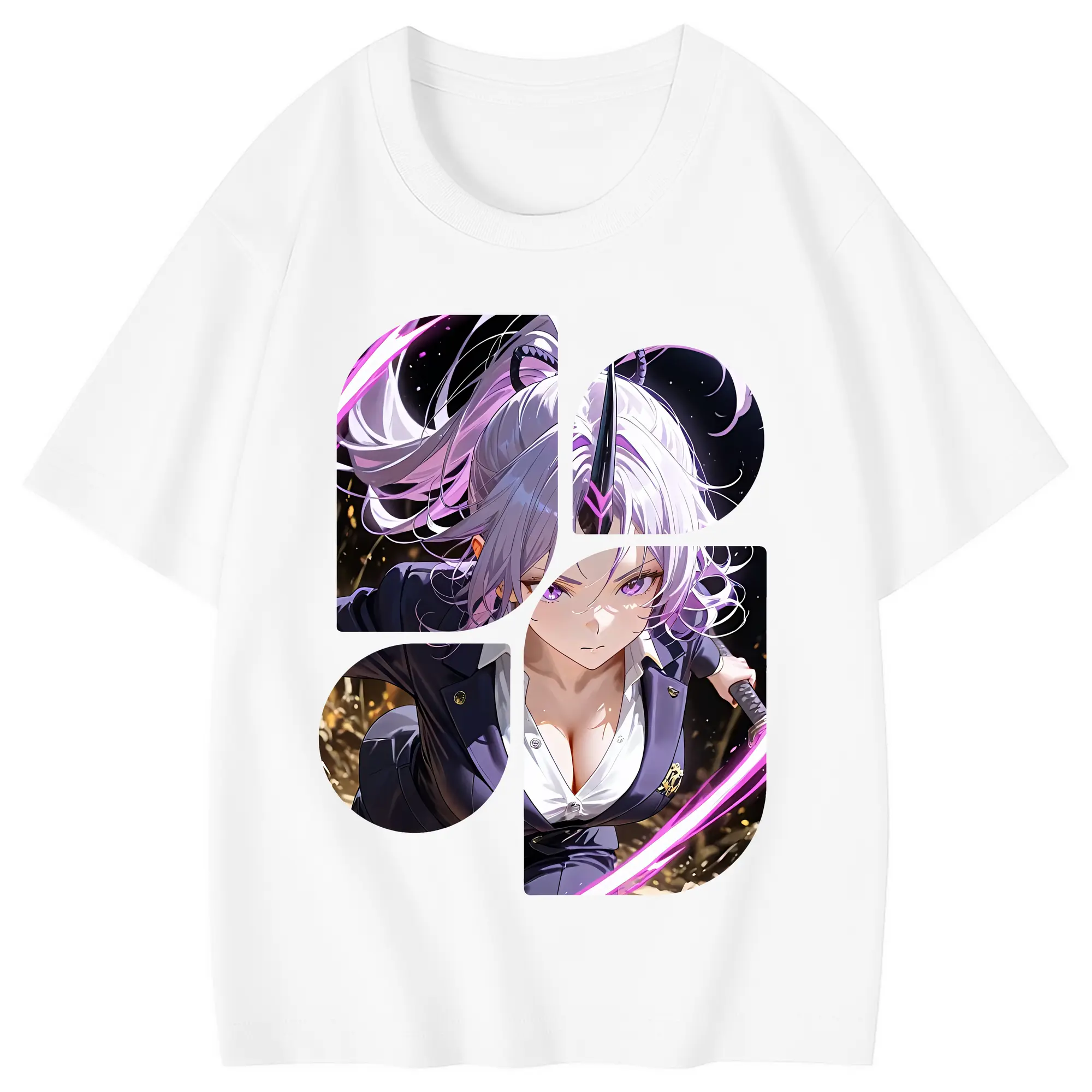 転生したらスライムだった件 グッズ,シオン - 綿100％ キッズTシャツ ・ フロントプリント ・ 快適 通気性 ・ スポーツ カジュアル 散歩用