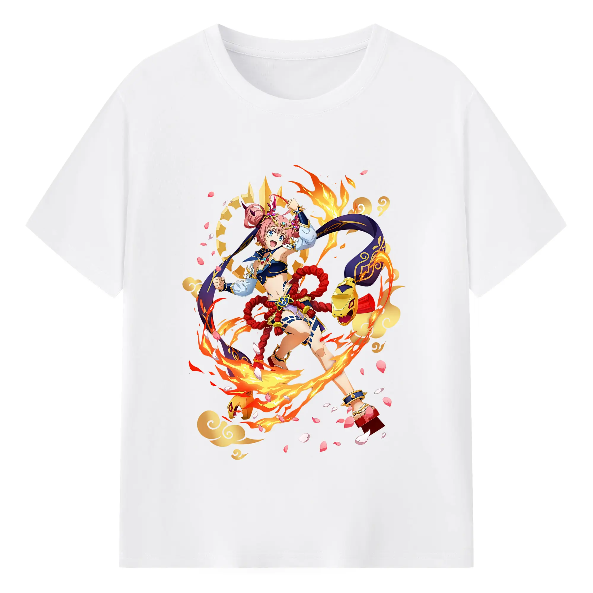 転生したらスライムだった件 グッズ,ミリム・ナーヴァ - 綿100％ 半袖Tシャツ ・ フロントプリント ・ 快適 通気性 ・ 日常使い 散歩 スポーツ用