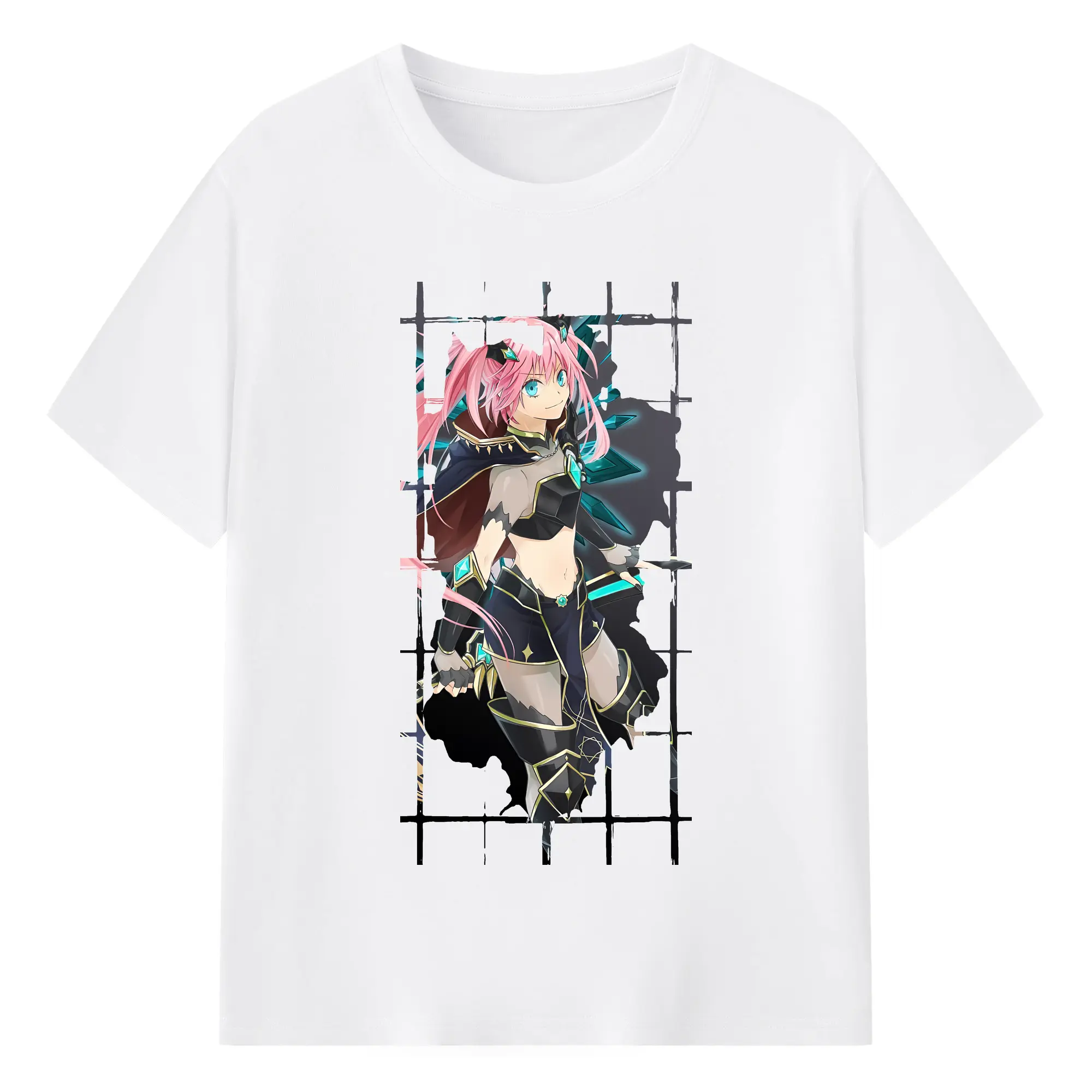 転生したらスライムだった件 グッズ,ミリム・ナーヴァ - 綿100％ 半袖Tシャツ ・ フロントプリント ・ 快適 通気性 ・ 日常使い 散歩 スポーツ用