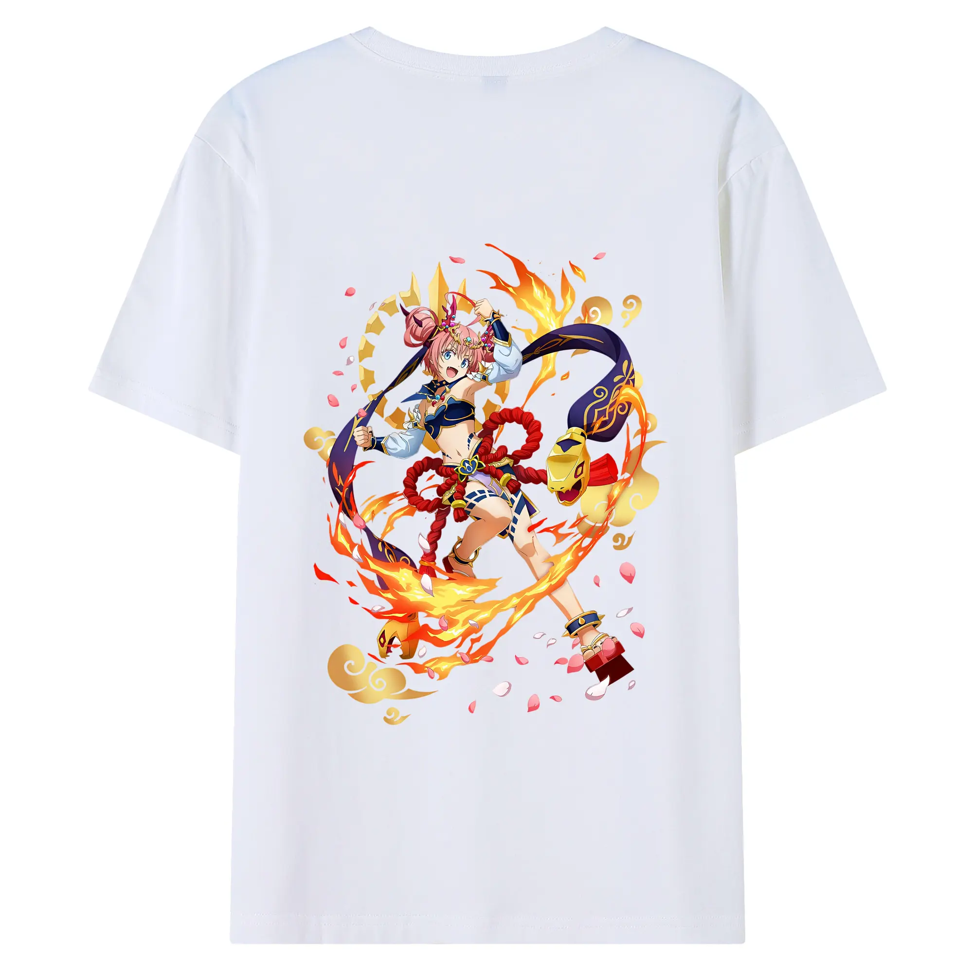 転生したらスライムだった件 グッズ,ミリム・ナーヴァ - 綿100％ 半袖Tシャツ ・ バックプリント ・ 快適 通気性 ・ 日常使い 散歩 スポーツ用