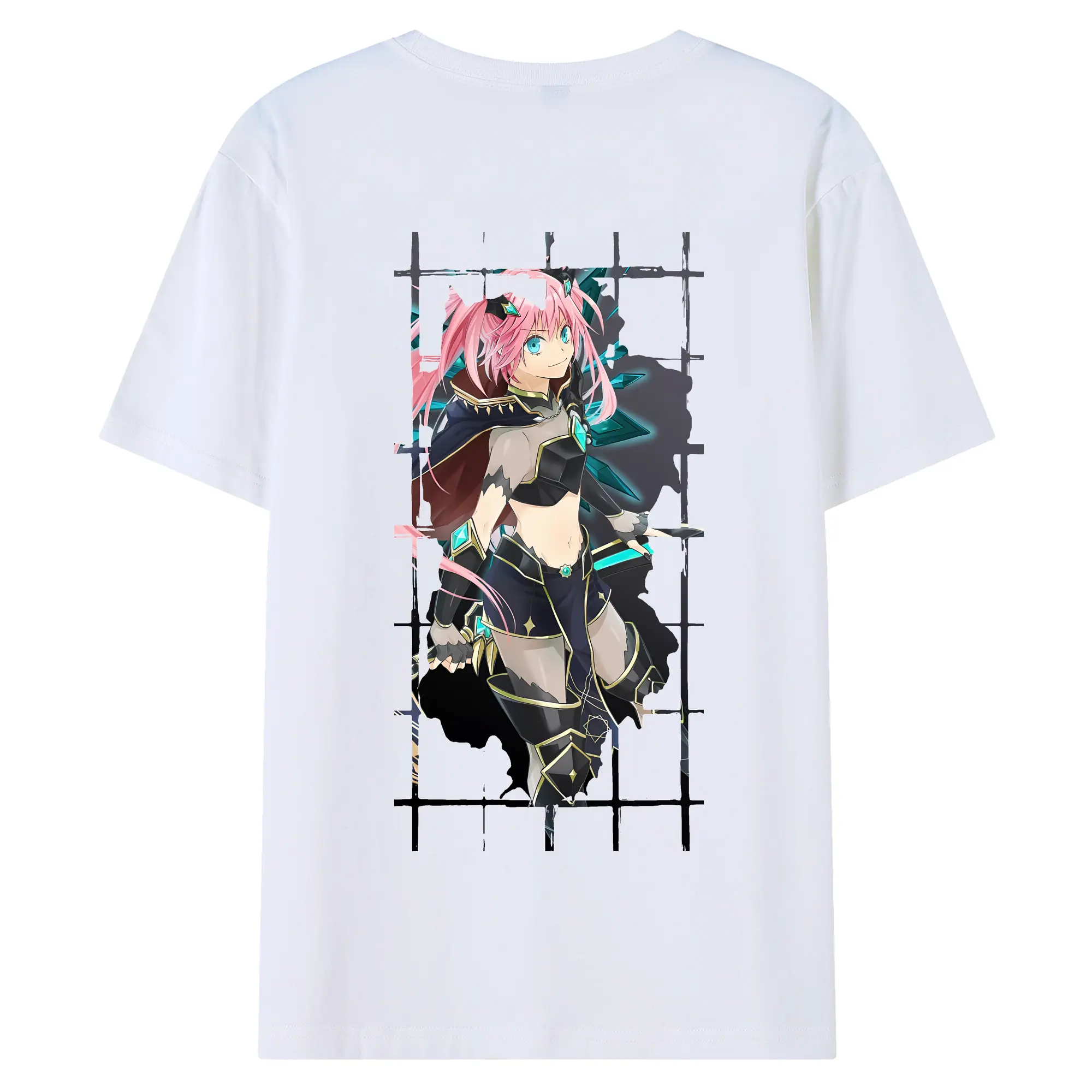 転生したらスライムだった件 グッズ,ミリム・ナーヴァ - 綿100％ 半袖Tシャツ ・ バックプリント ・ 快適 通気性 ・ 日常使い 散歩 スポーツ用